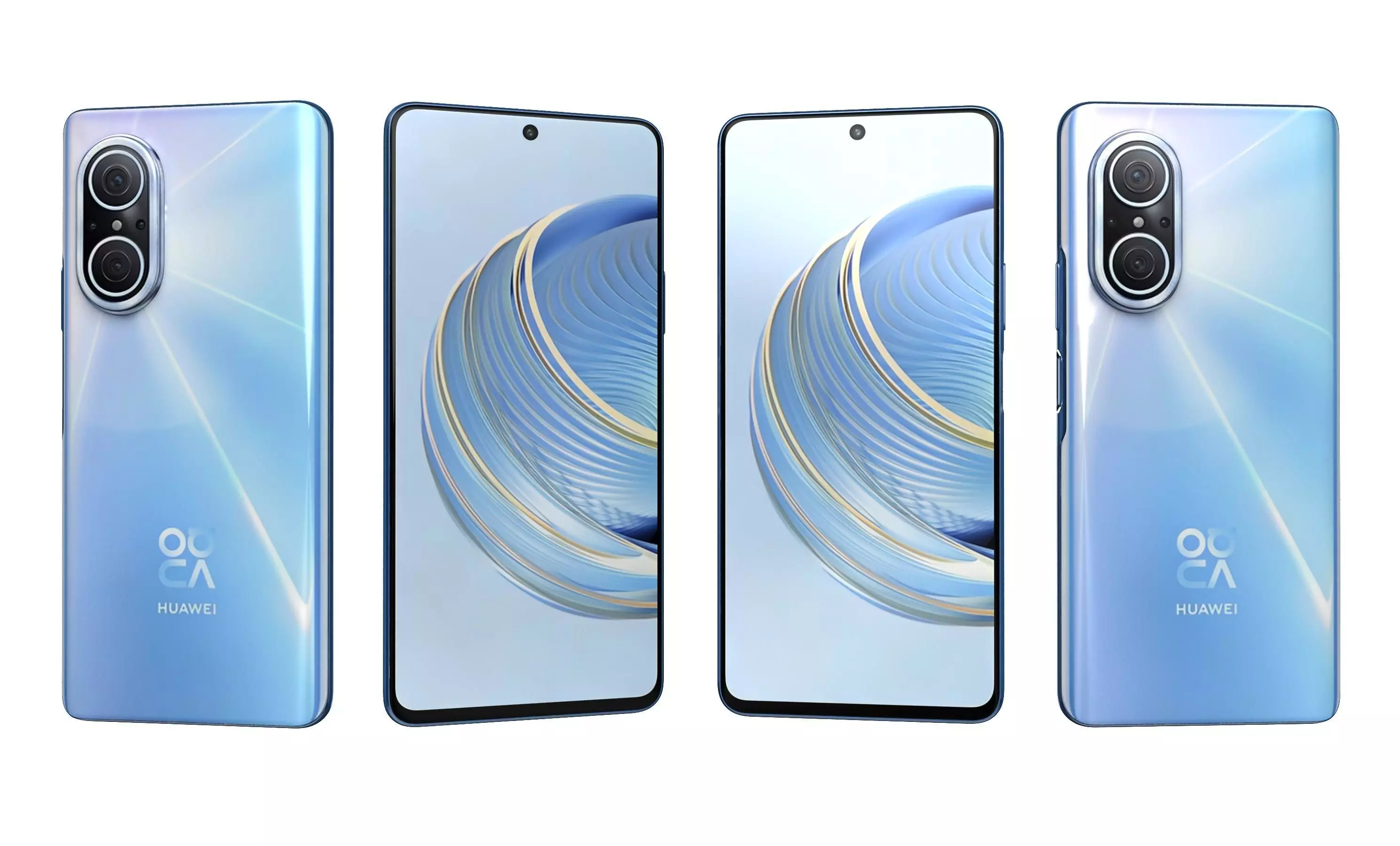 Huawei Nova 10 Youth Blue High Poly 3D model_5