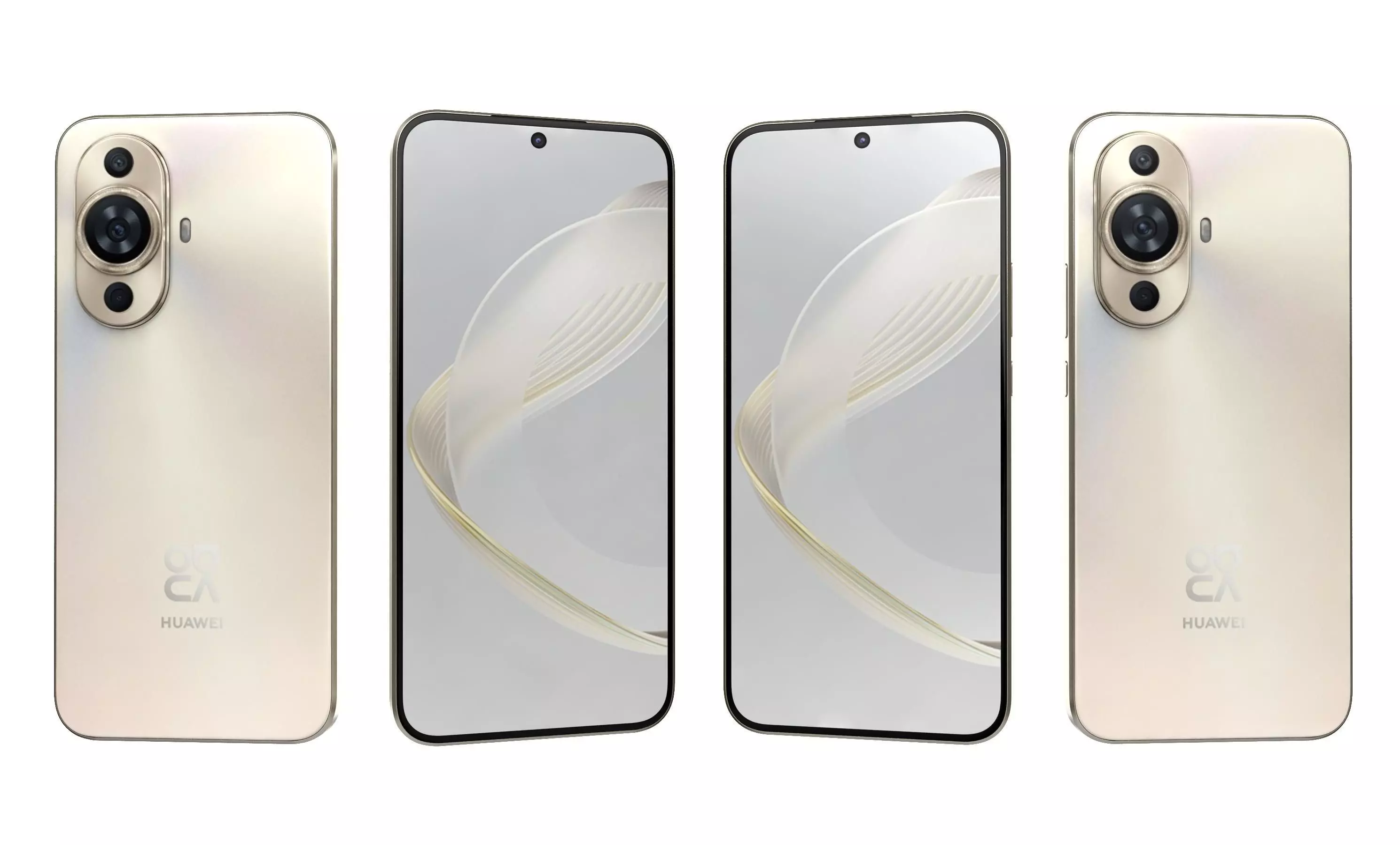 Huawei Nova 11 Gold High Poly 3D model_26