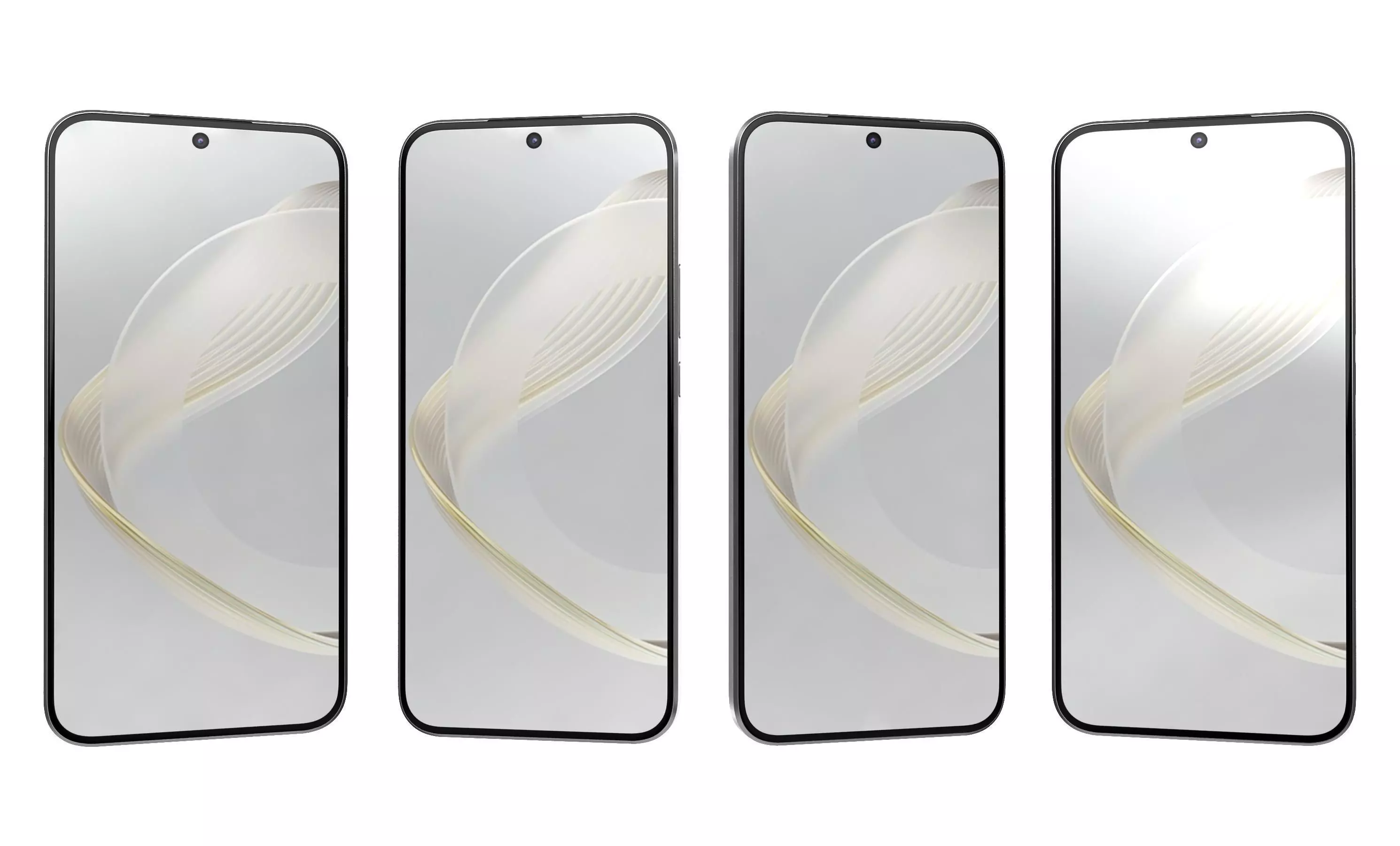 Huawei Nova 11 Gold High Poly 3D model_10