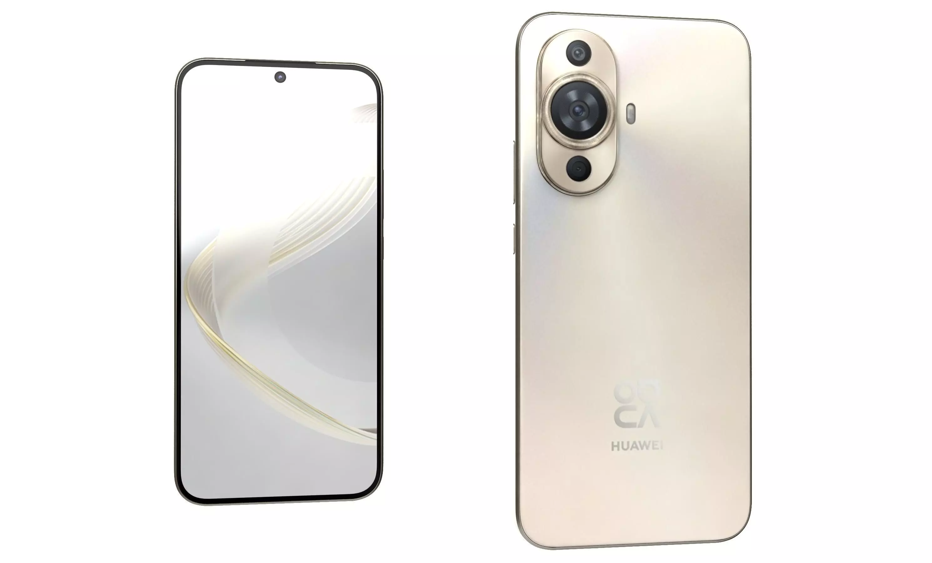 Huawei Nova 11 Gold High Poly 3D model_1