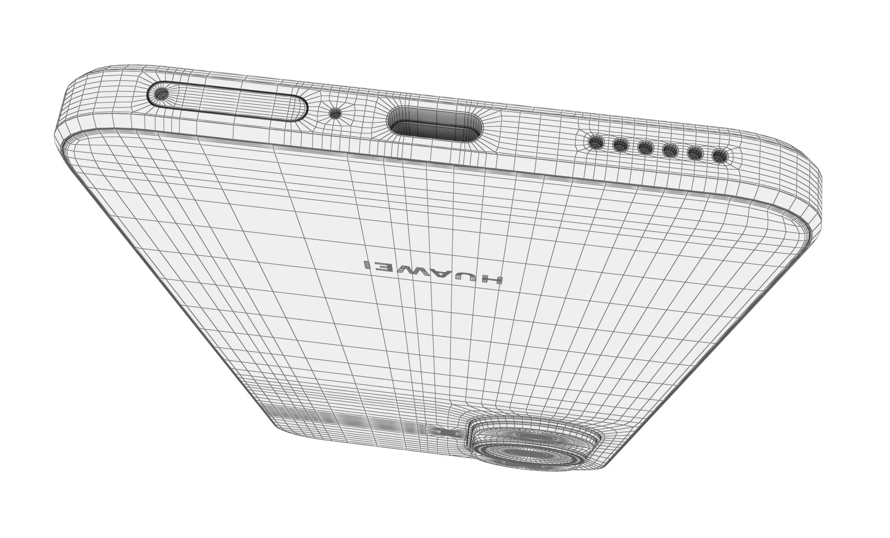 Huawei Nova 11 Gold High Poly 3D model_16