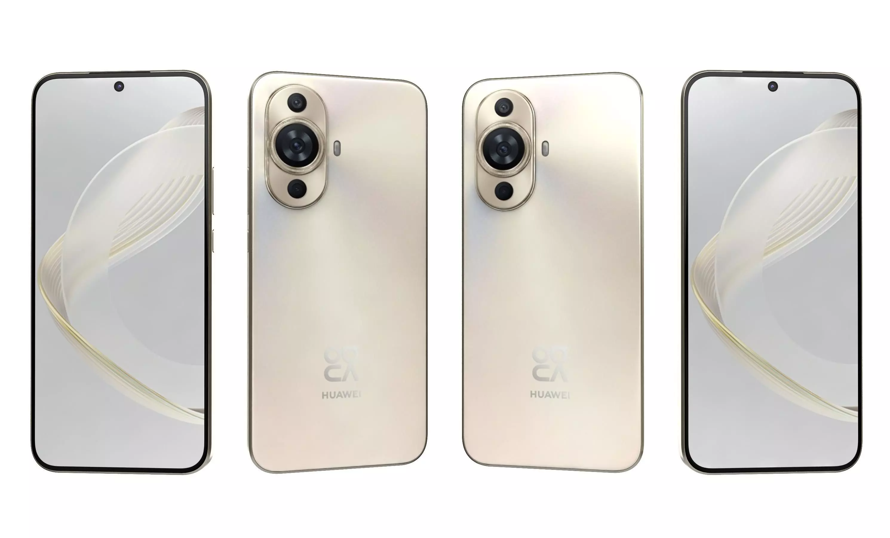 Huawei Nova 11 Gold High Poly 3D model_24