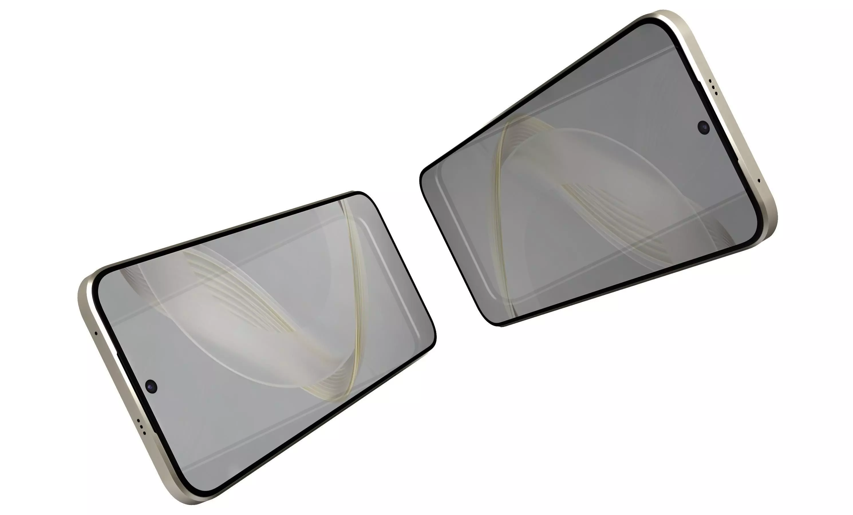 Huawei Nova 11 Gold High Poly 3D model_3