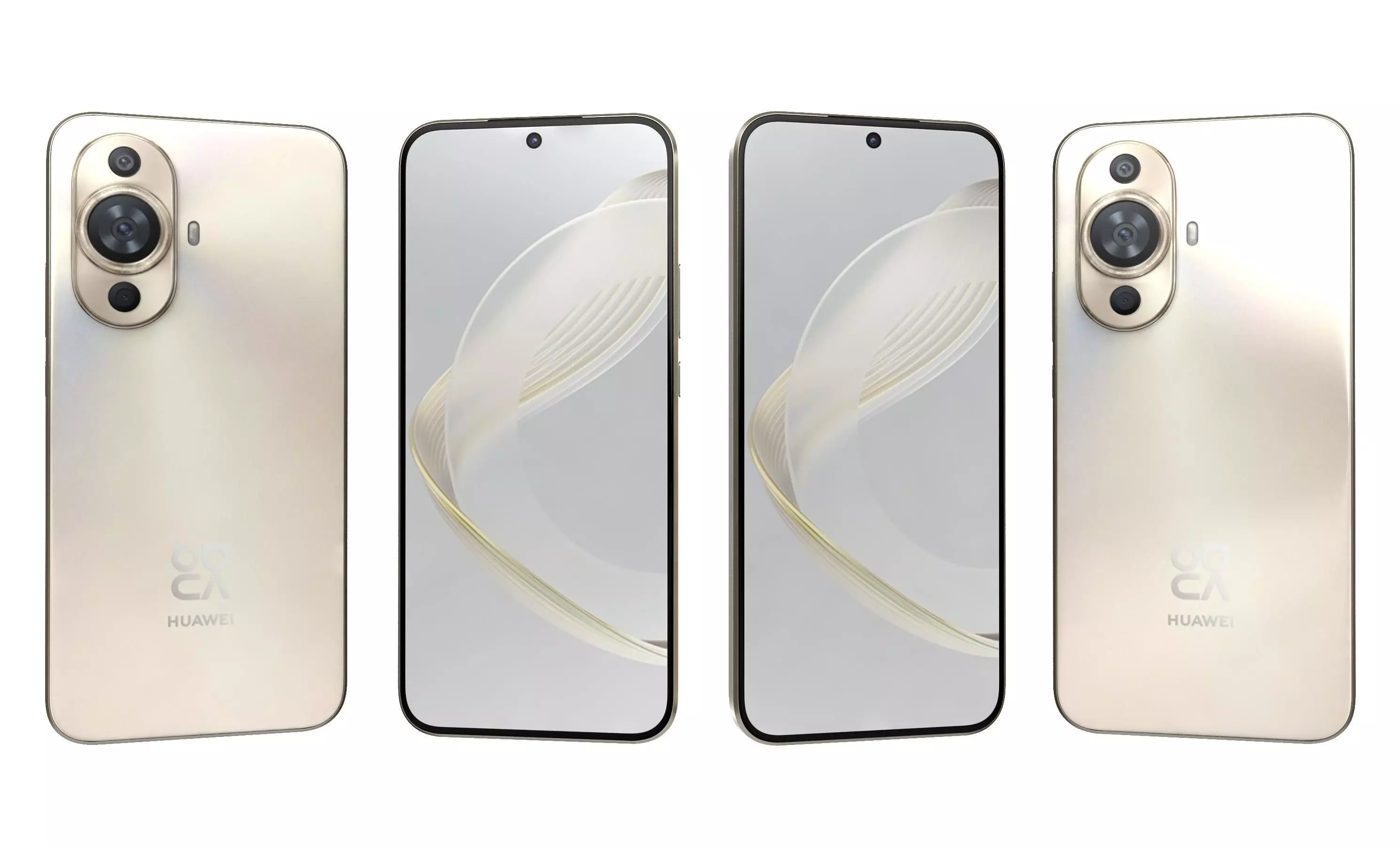 Huawei Nova 11 Gold High Poly 3D model_21