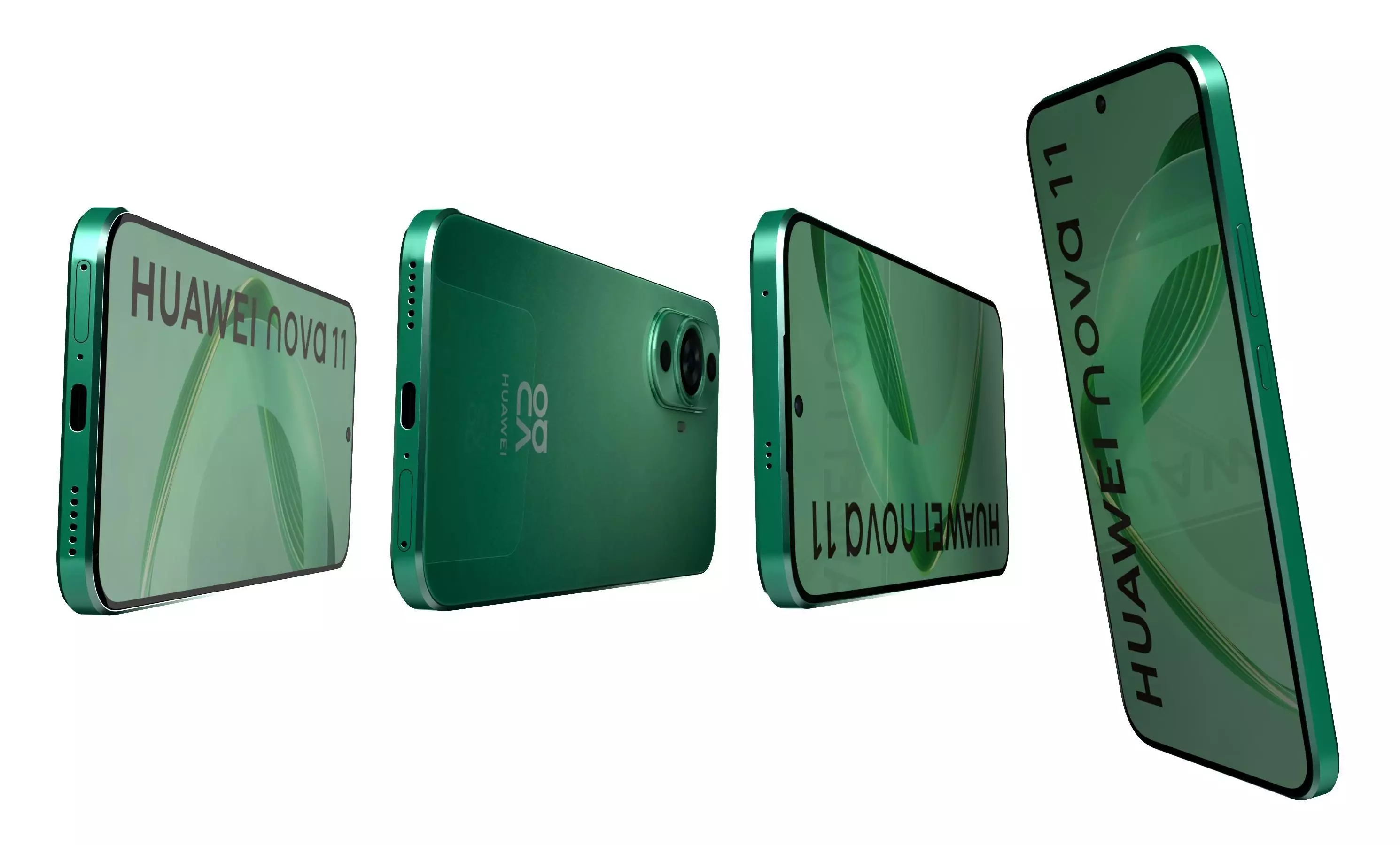 Huawei Nova 11 Green High Poly 3D model_14