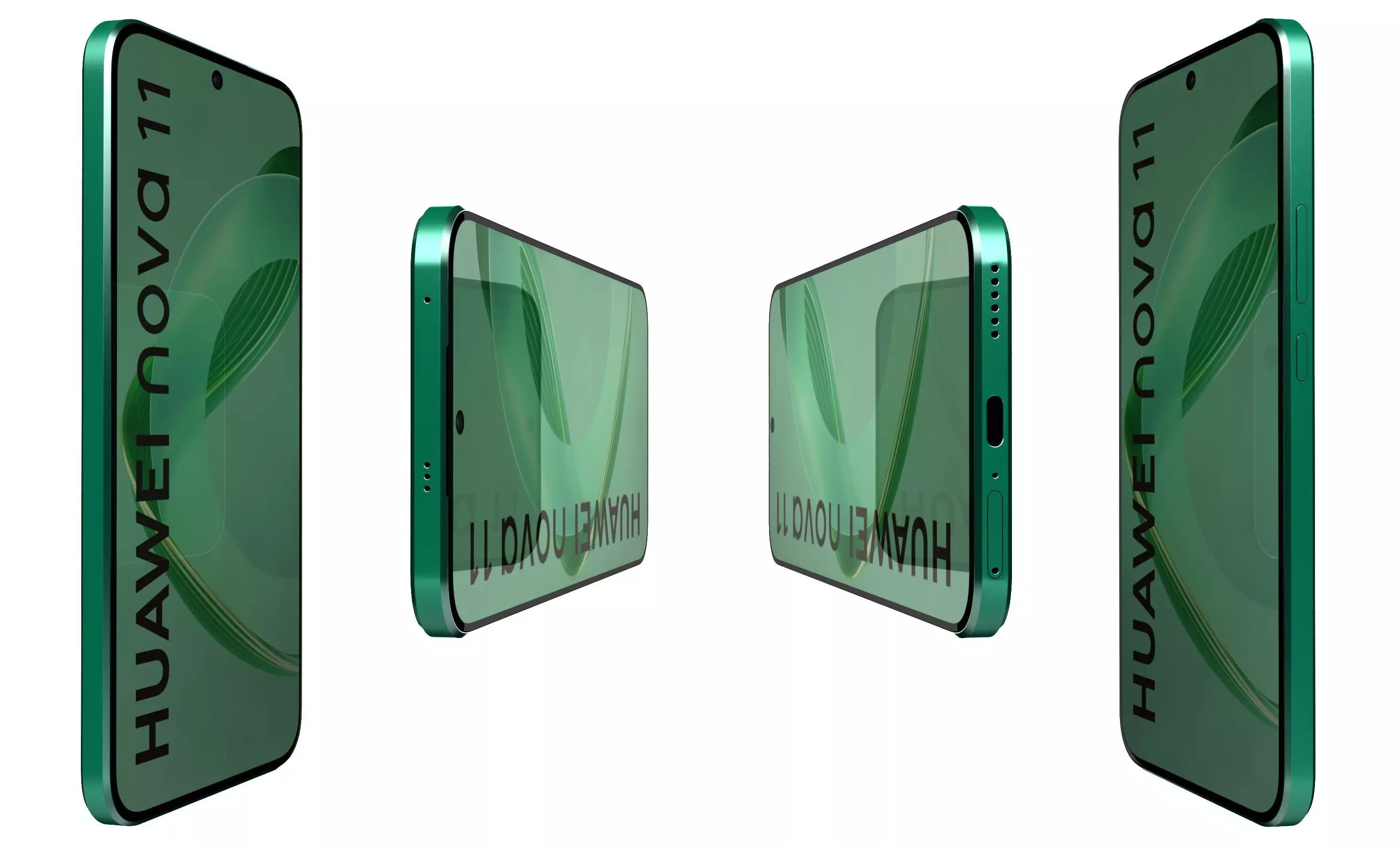 Huawei Nova 11 Green High Poly 3D model_23