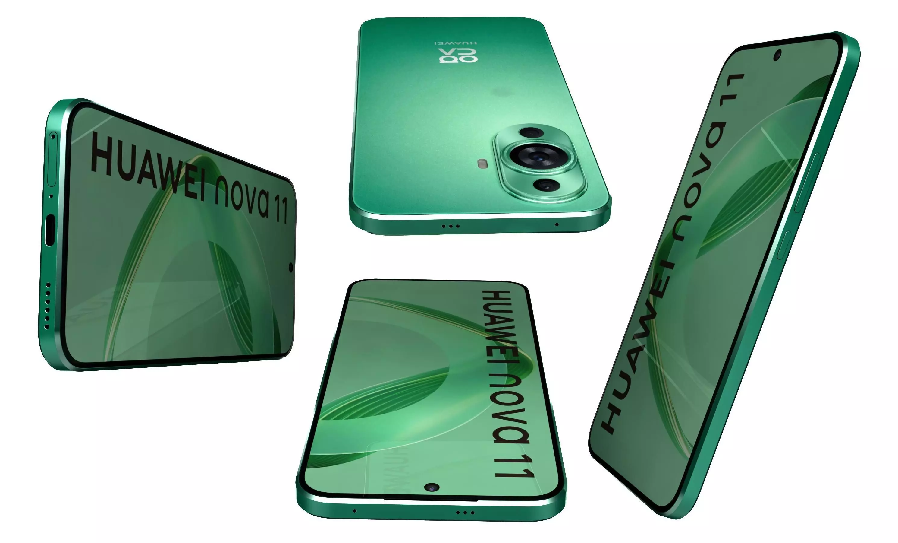 Huawei Nova 11 Green High Poly 3D model_15