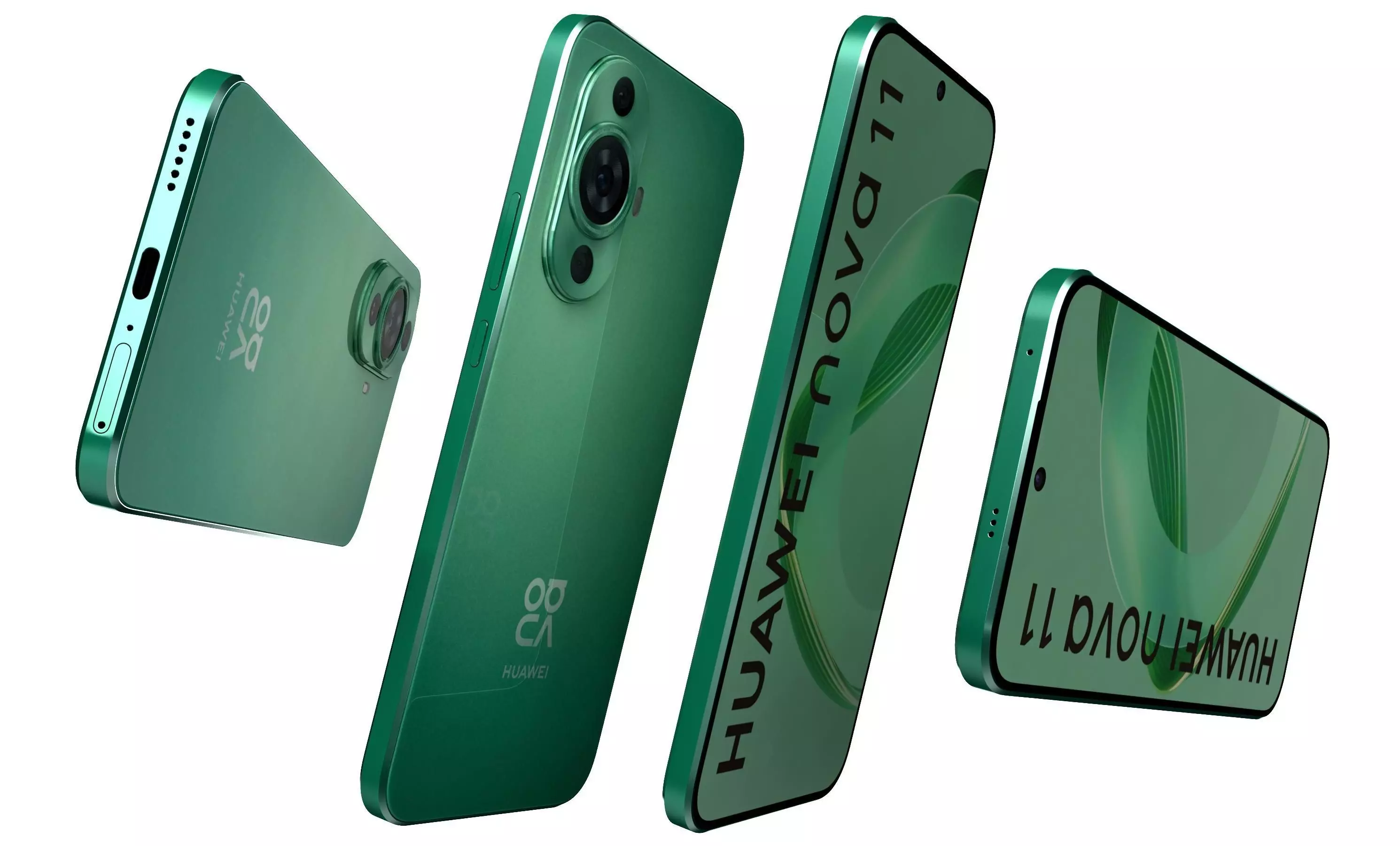 Huawei Nova 11 Green High Poly 3D model_6