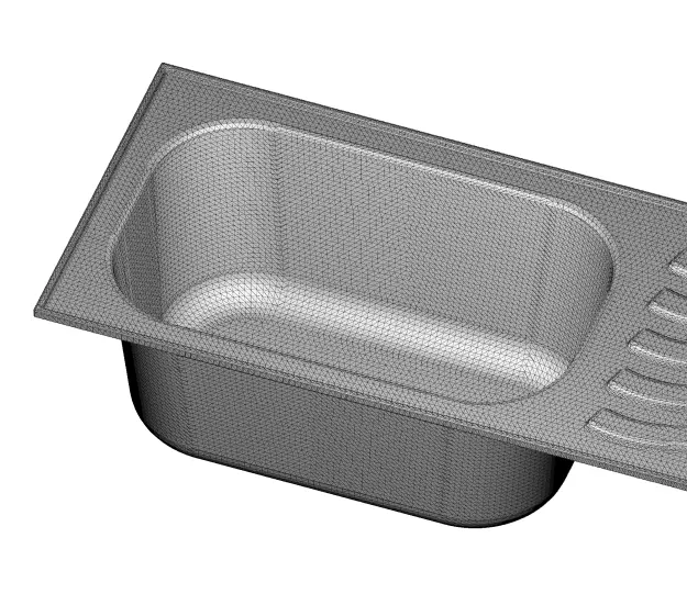 Rusty Modern Kitchen Sink 3D model_4