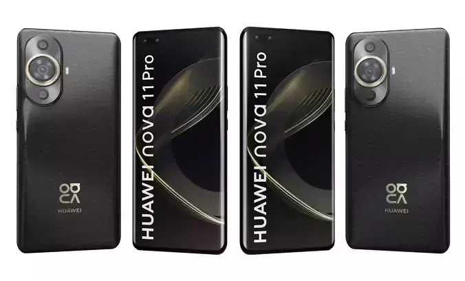 Huawei nova 11 Pro Black High Poly 3D model