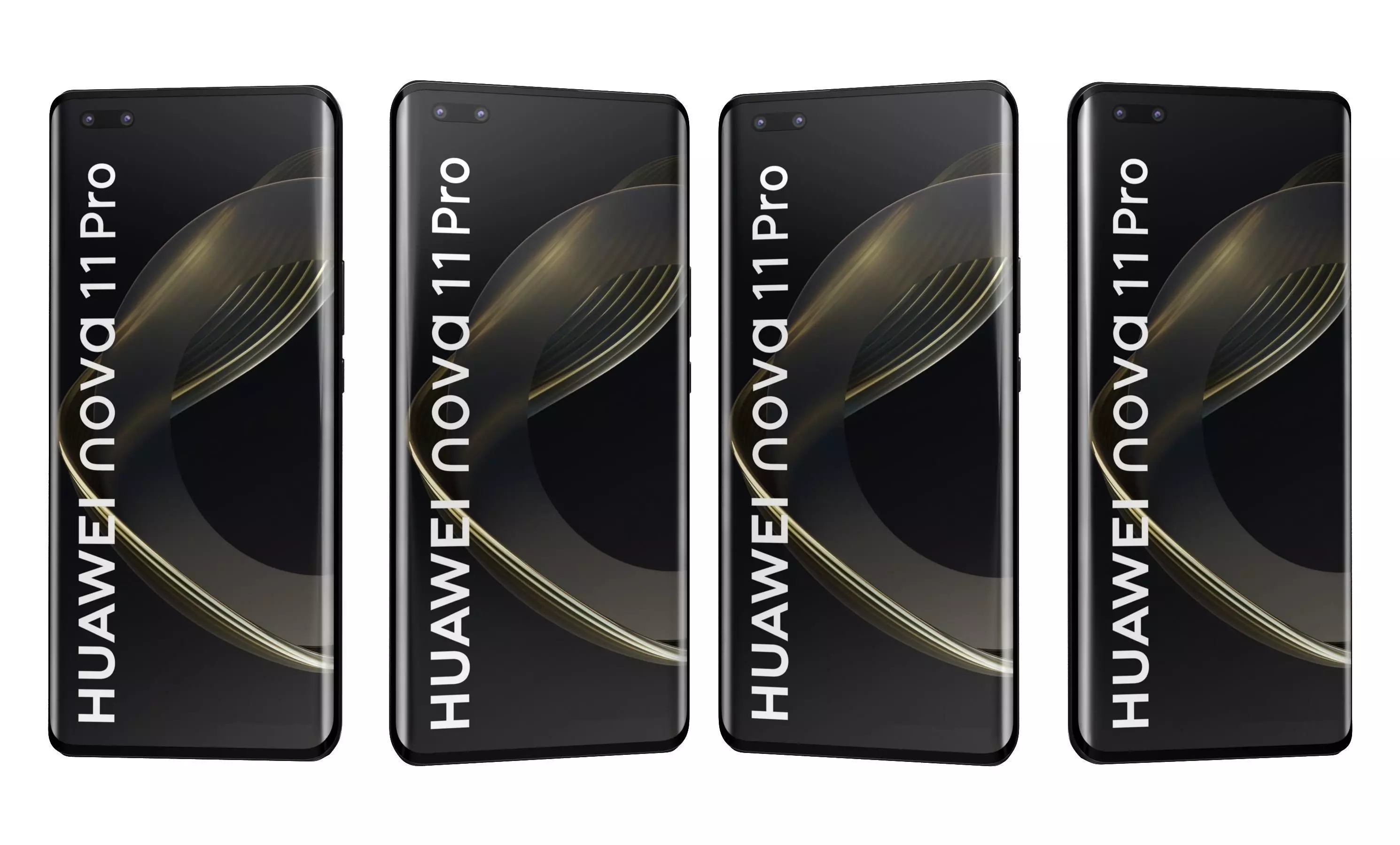 Huawei nova 11 Pro Black High Poly 3D model_28