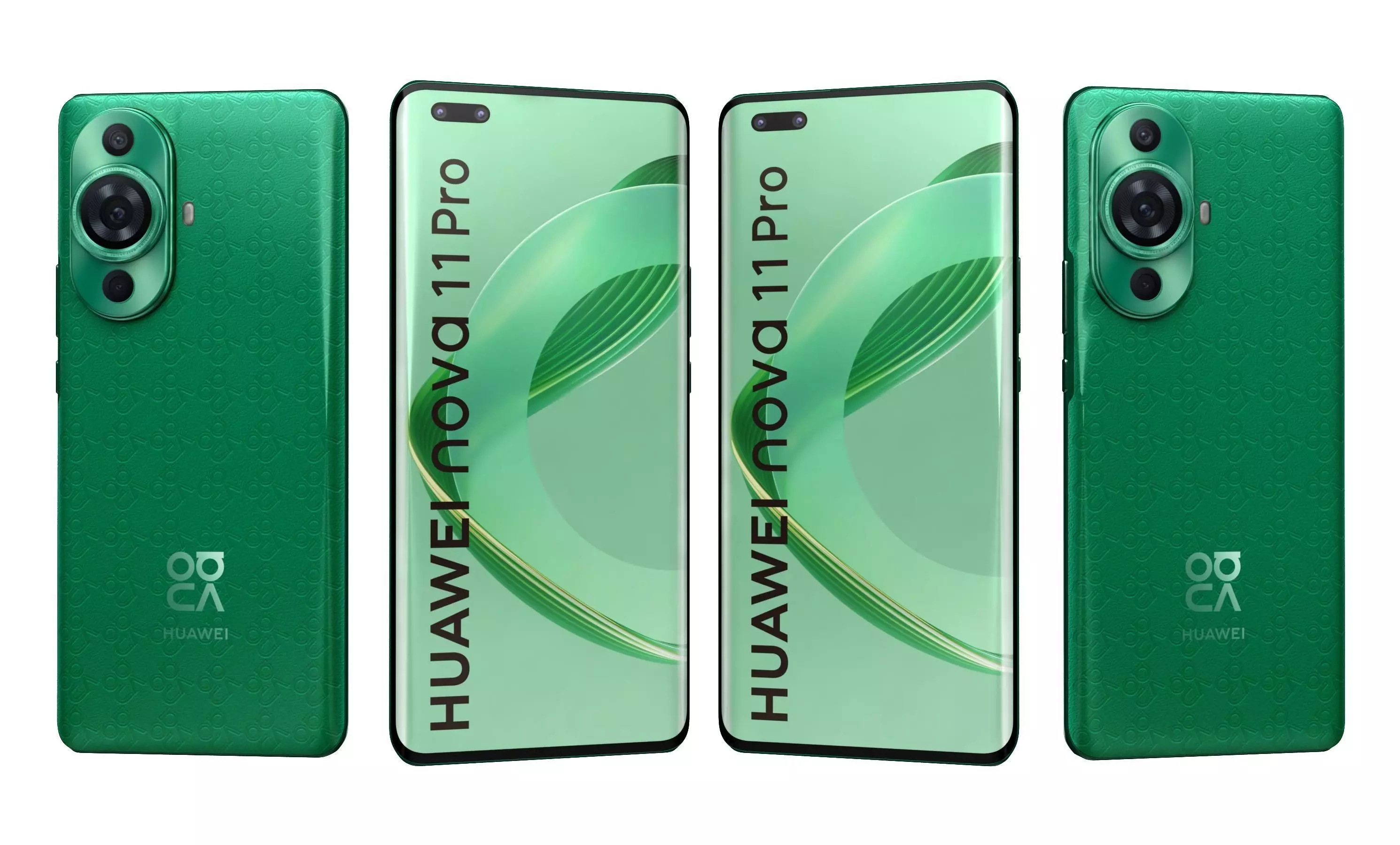 Huawei nova 11 Pro Green High Poly 3D model_8