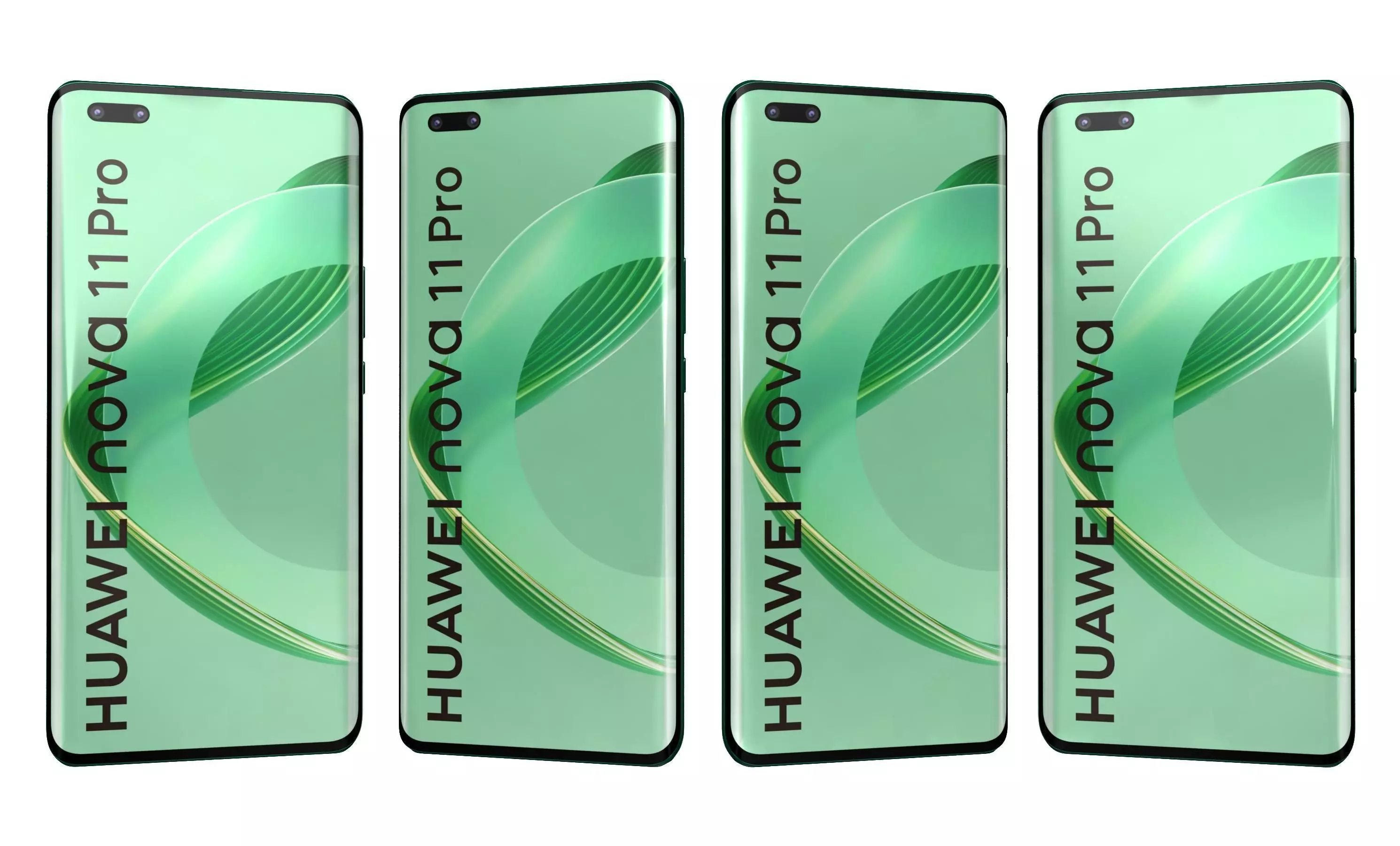 Huawei nova 11 Pro Green High Poly 3D model_1