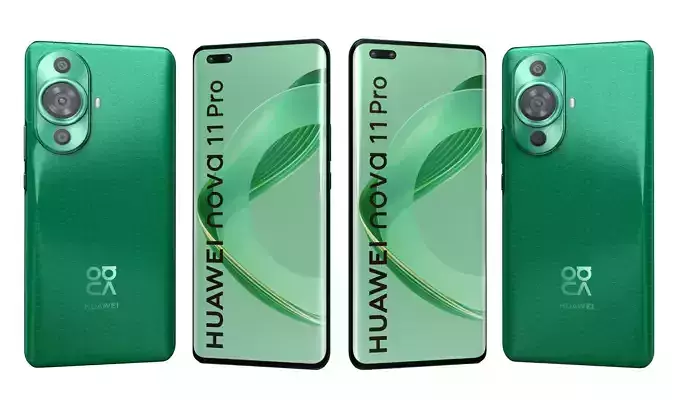 Huawei nova 11 Pro Green High Poly 3D model