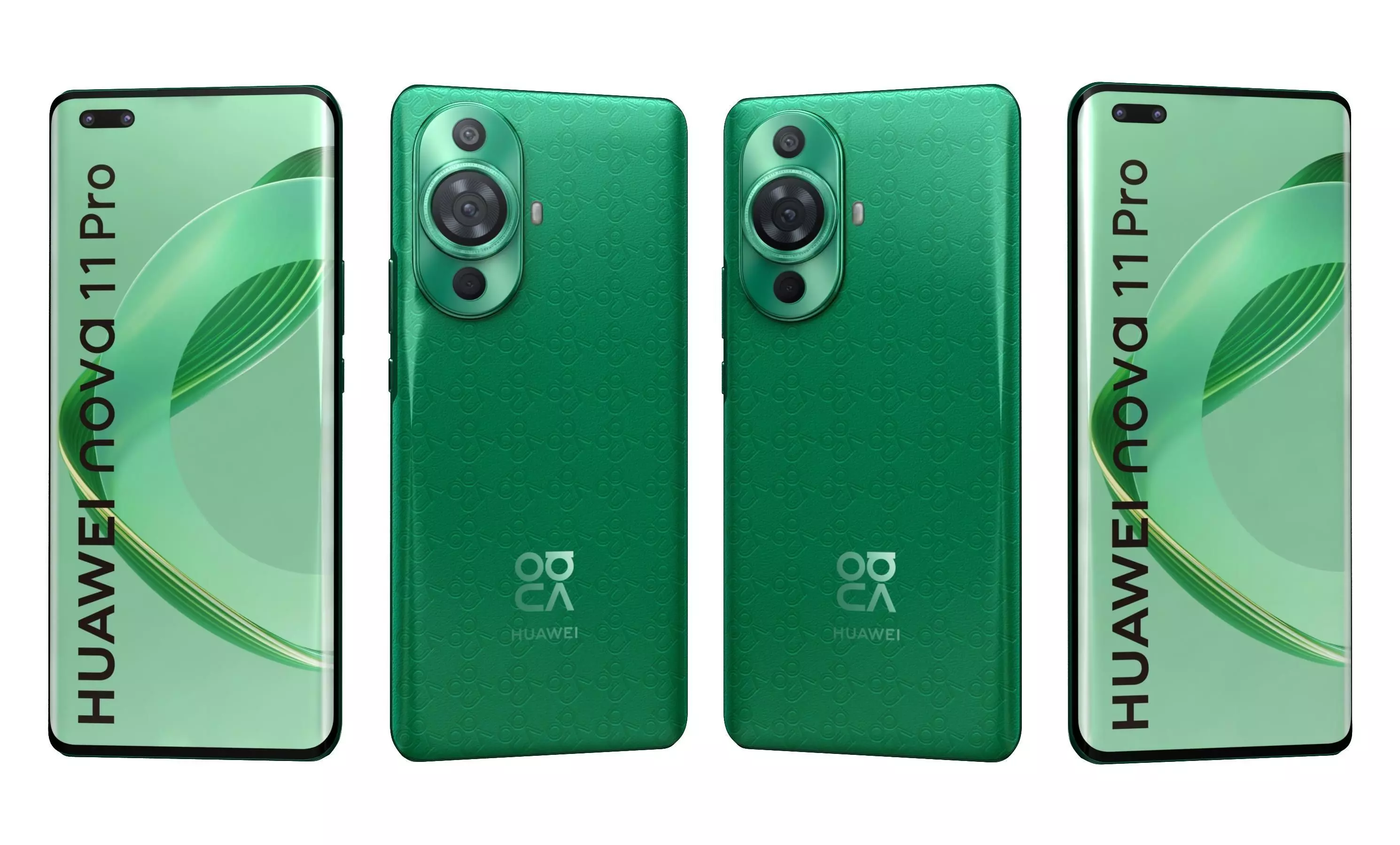 Huawei nova 11 Pro Green High Poly 3D model_4