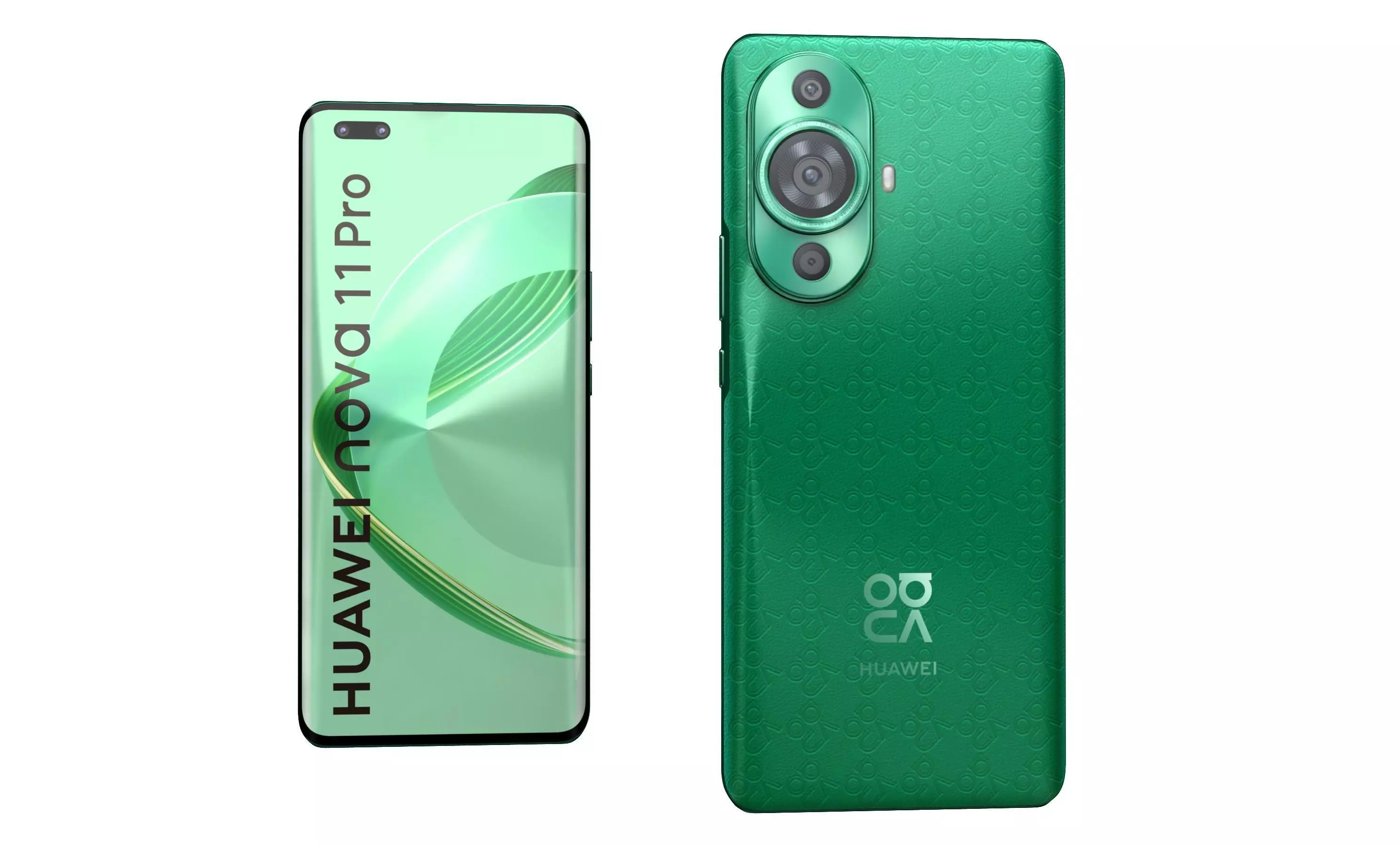 Huawei nova 11 Pro Green High Poly 3D model_10