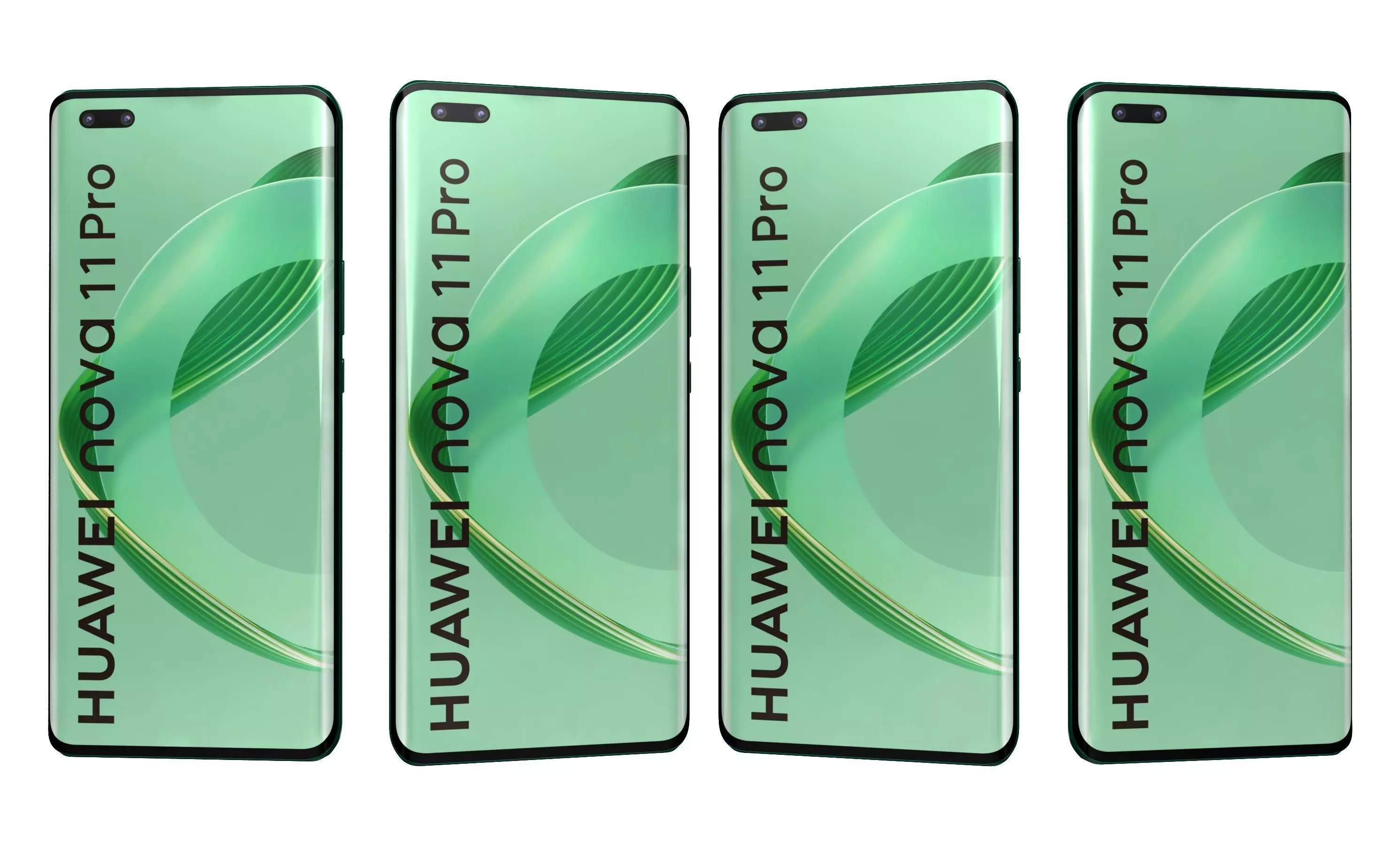 Huawei nova 11 Pro Green High Poly 3D model_7