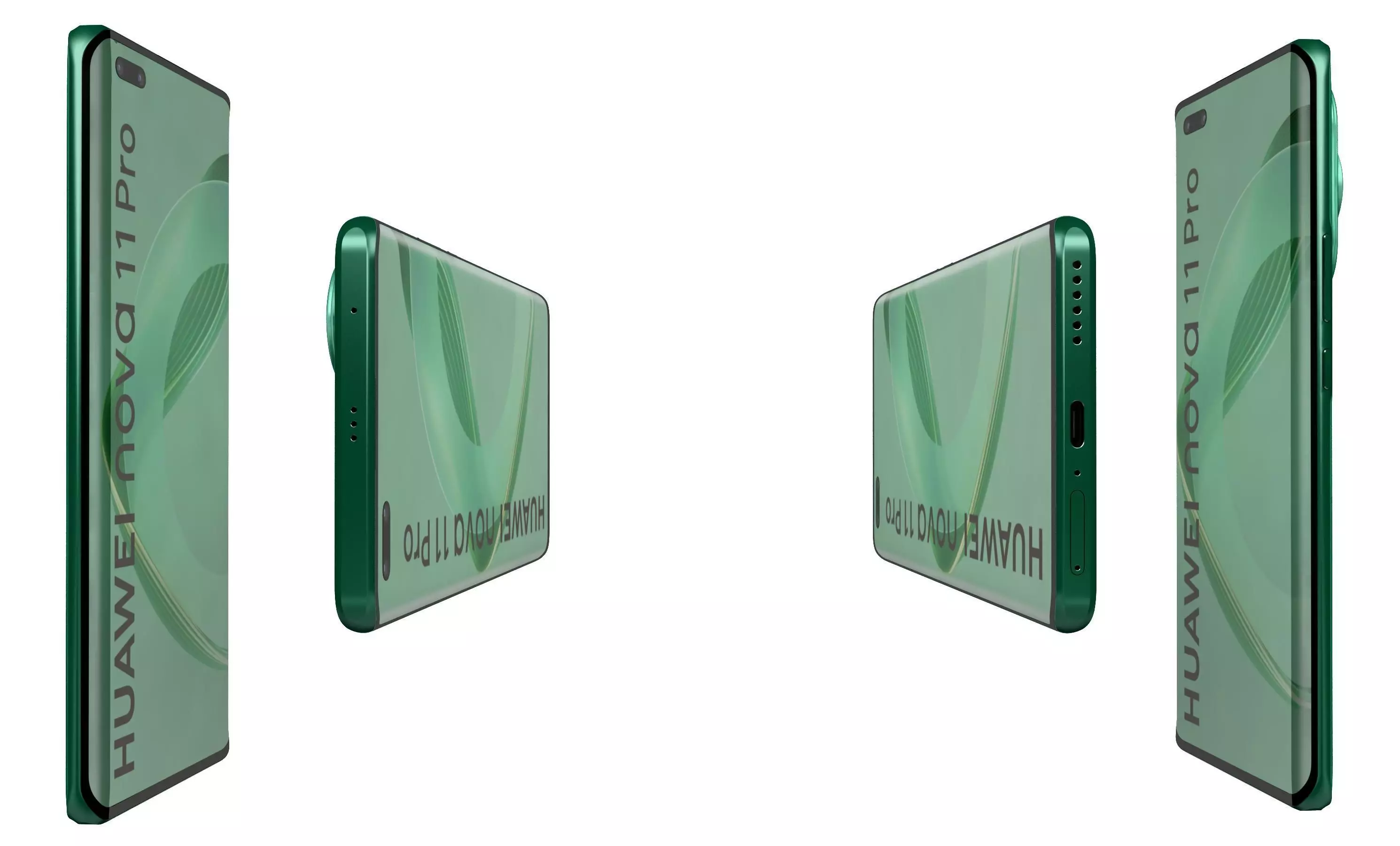 Huawei nova 11 Pro Green High Poly 3D model_14