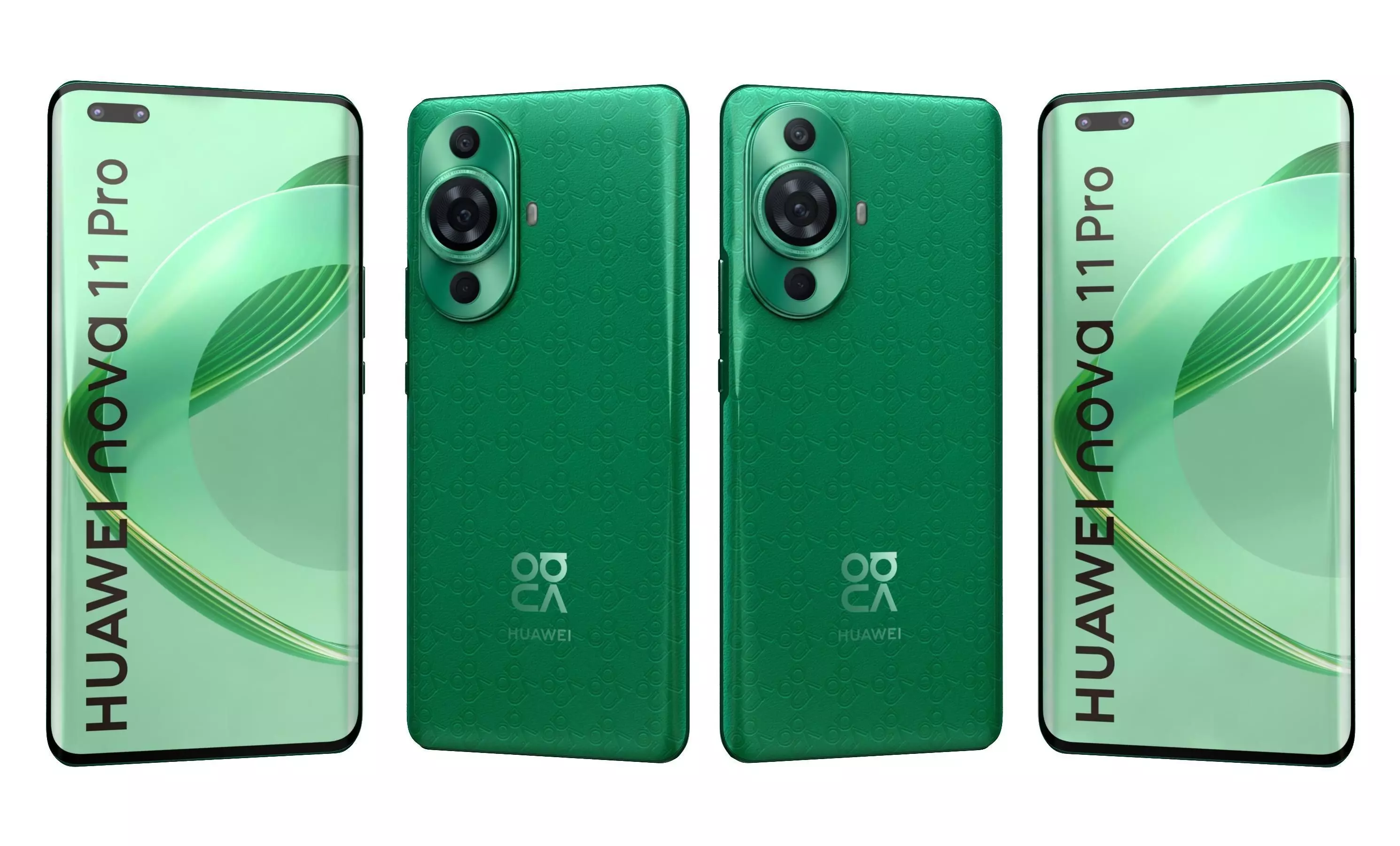 Huawei nova 11 Pro Green High Poly 3D model_2