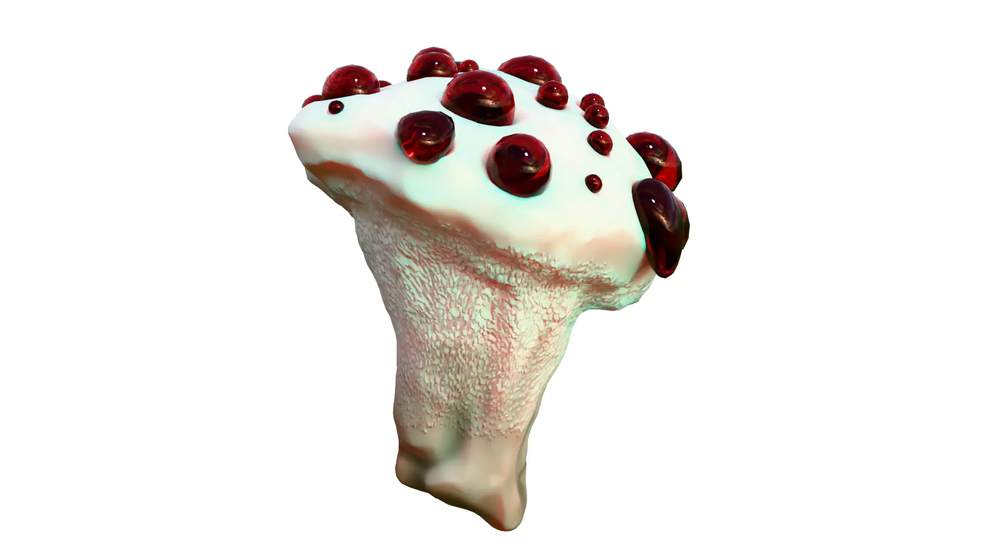 Hydnellum Peckii Low-poly 3D model_18