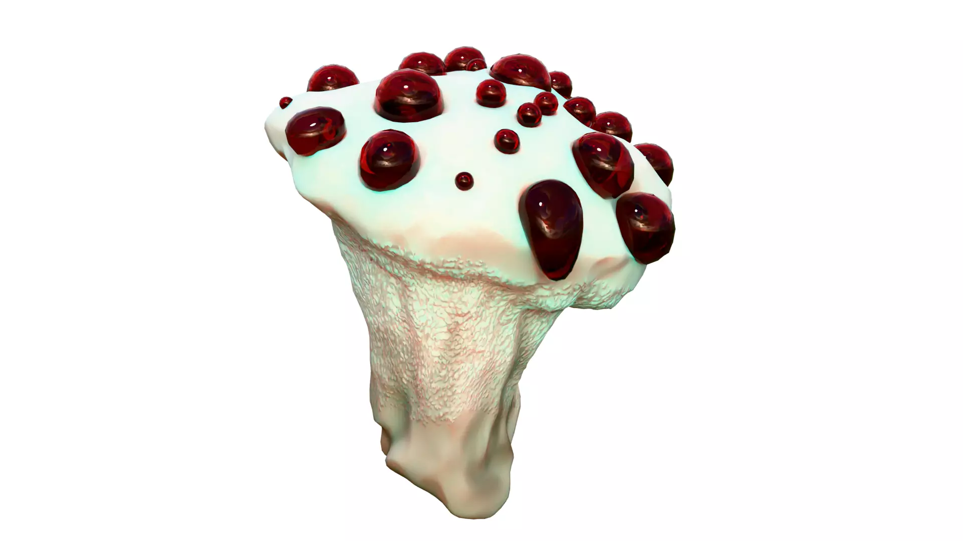 Hydnellum Peckii Low-poly 3D model_20