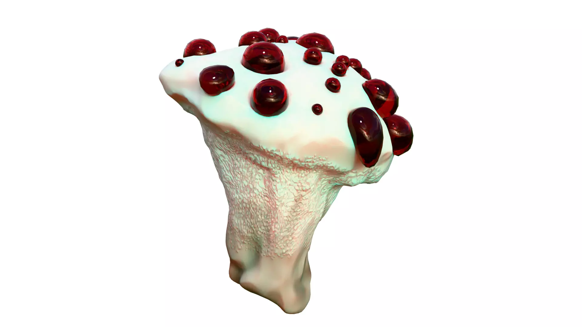Hydnellum Peckii Low-poly 3D model_19