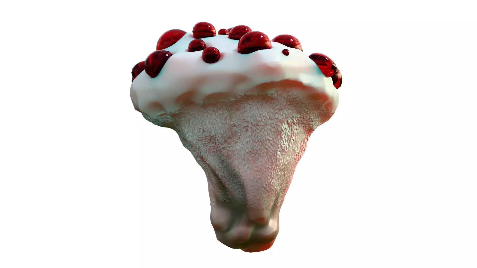 Hydnellum Peckii Low-poly 3D model_14