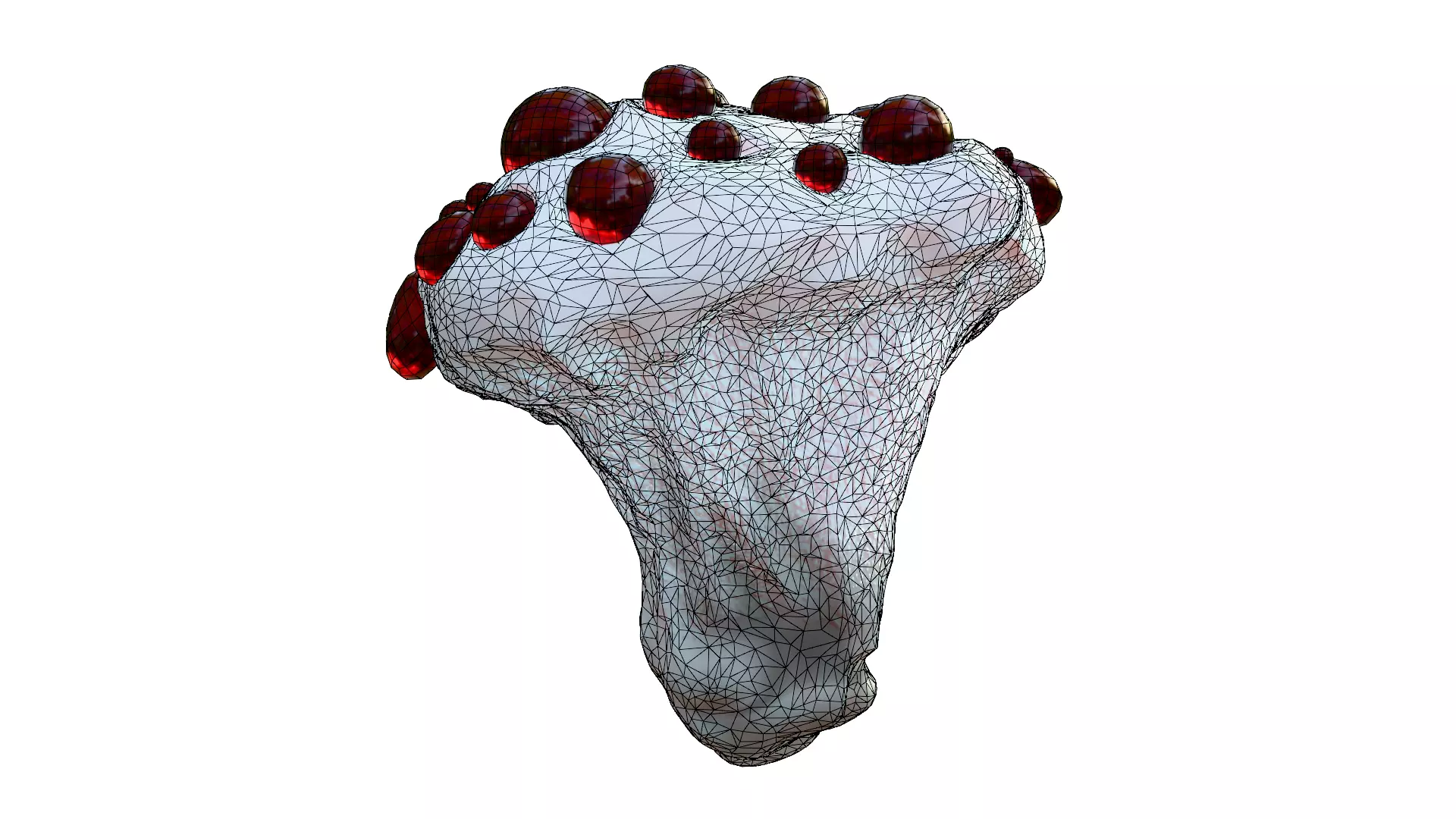 Hydnellum Peckii Low-poly 3D model_34