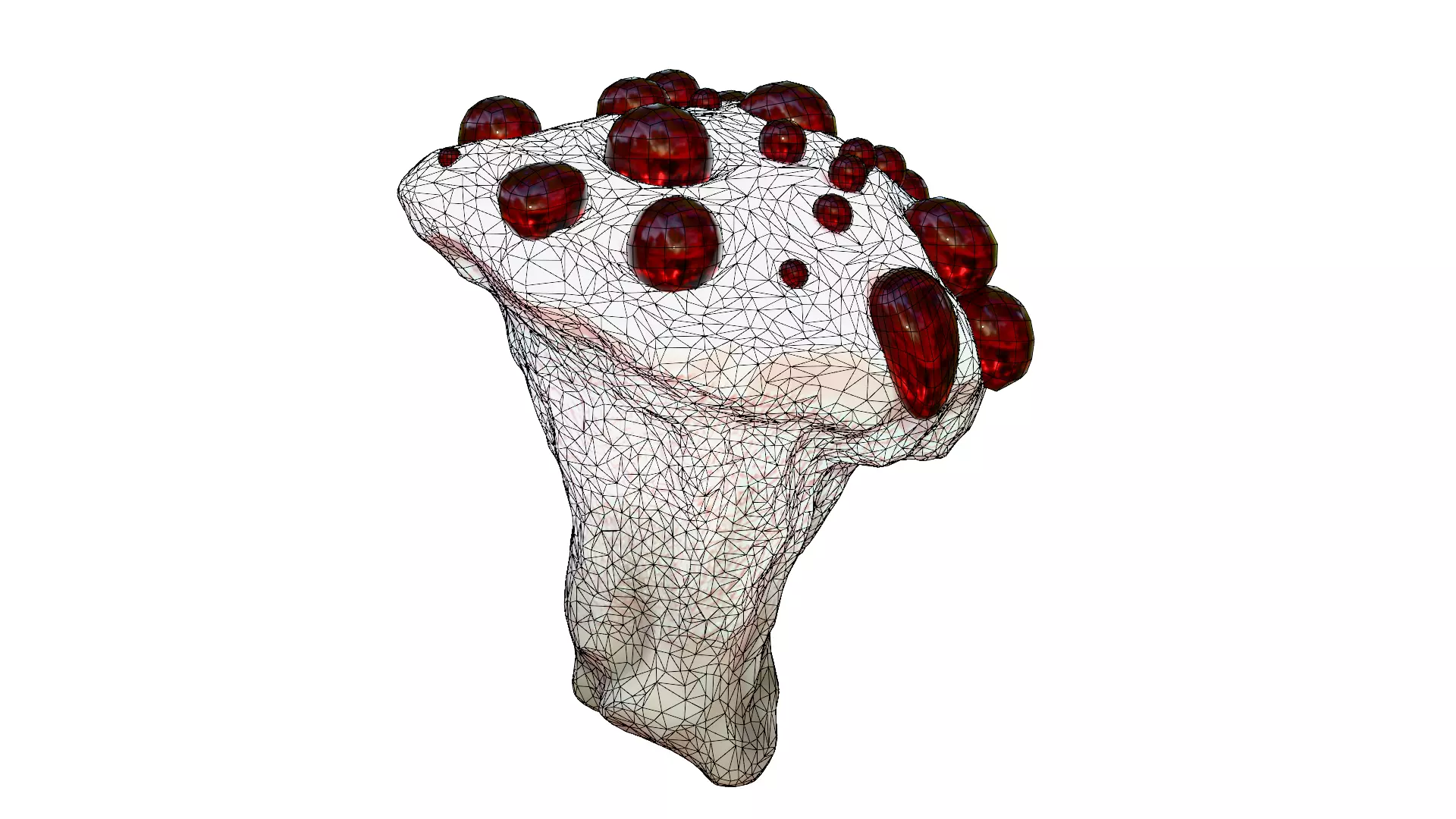 Hydnellum Peckii Low-poly 3D model_41