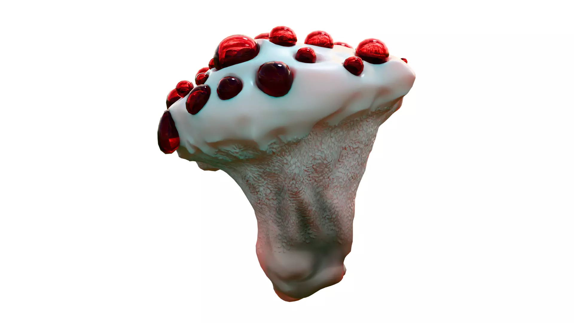 Hydnellum Peckii Low-poly 3D model_11