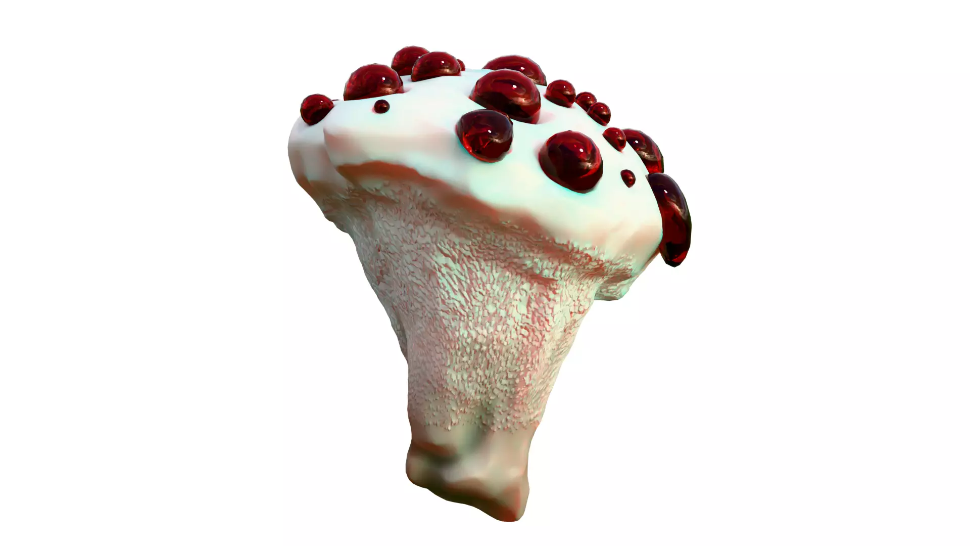 Hydnellum Peckii Low-poly 3D model_17