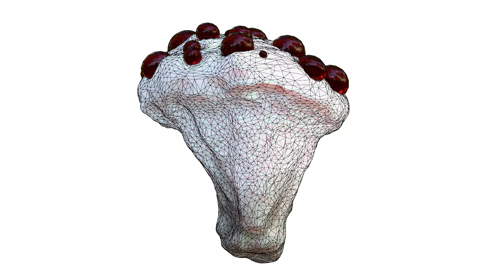 Hydnellum Peckii Low-poly 3D model_37