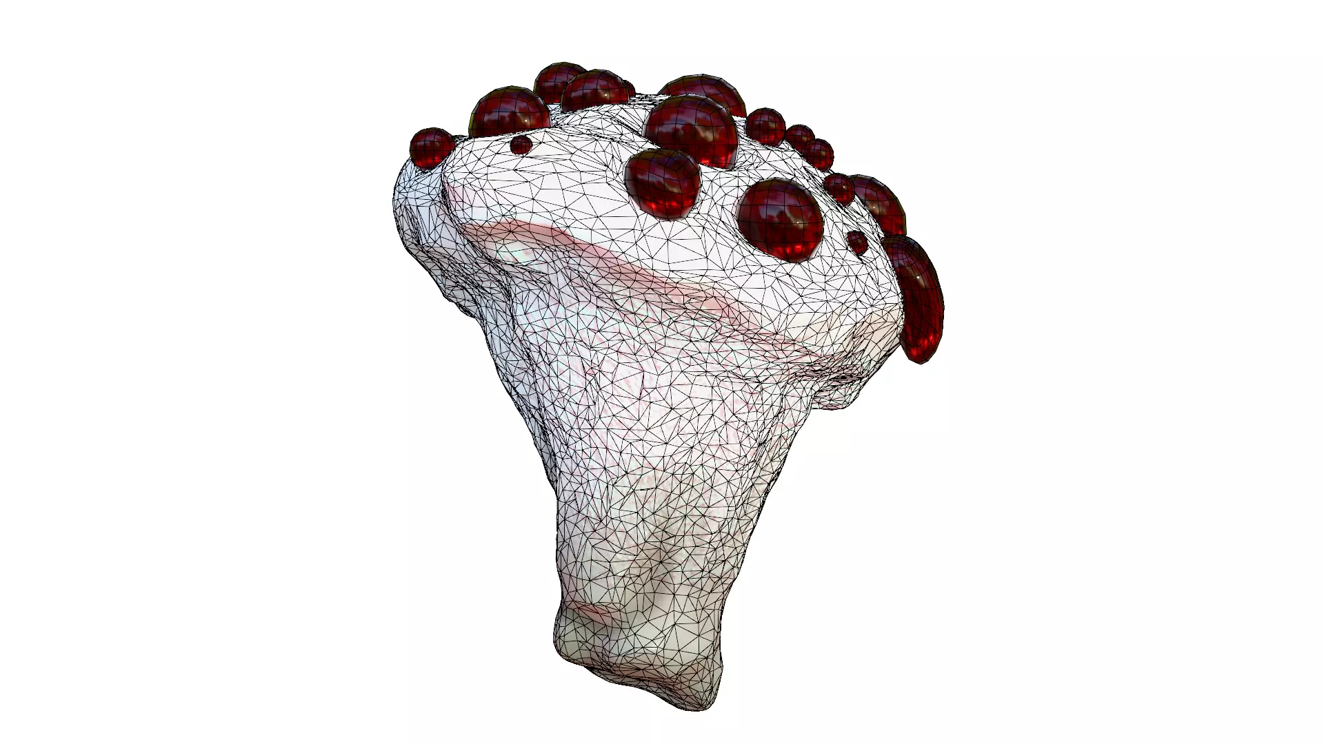 Hydnellum Peckii Low-poly 3D model_39
