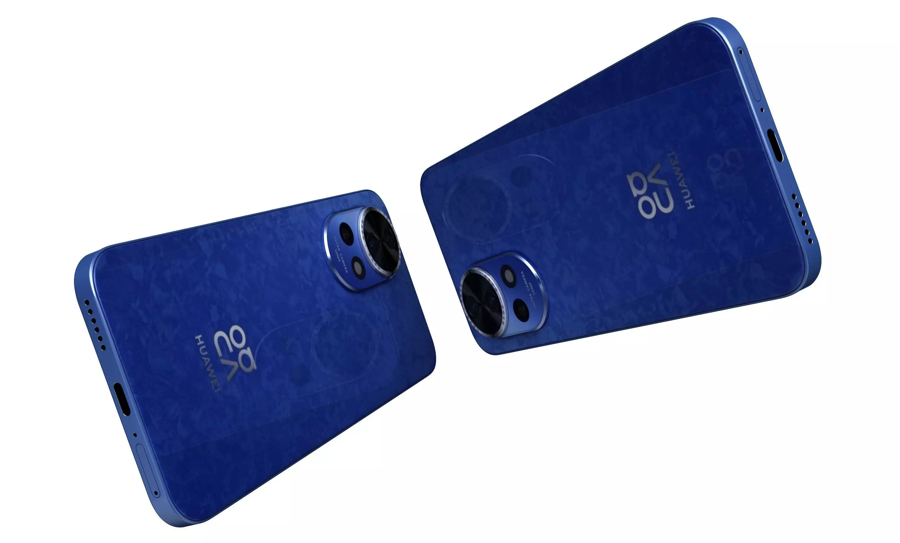 Huawei Nova 12 Blue High Poly 3D model_7