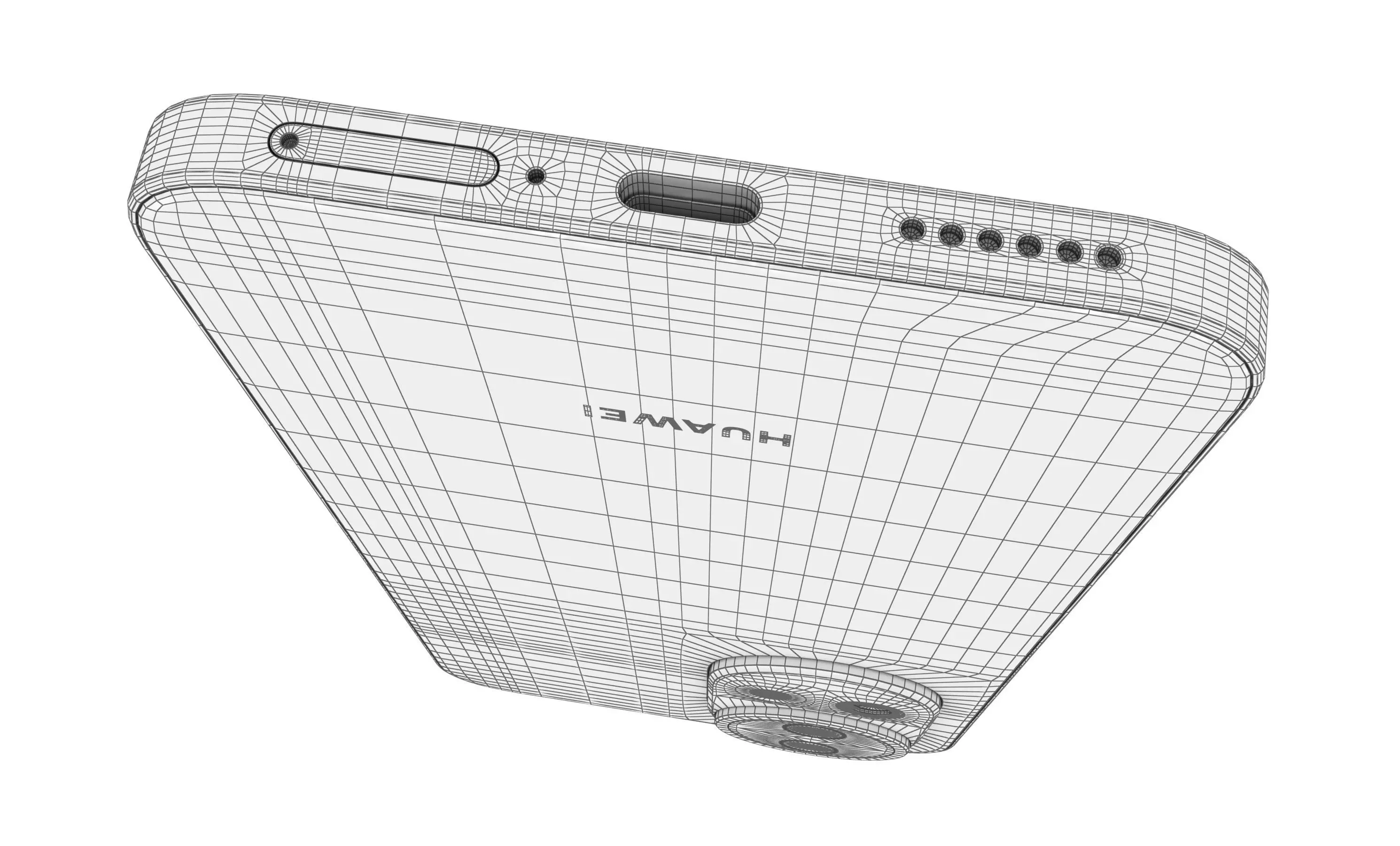 Huawei Nova 12 Blue High Poly 3D model_13