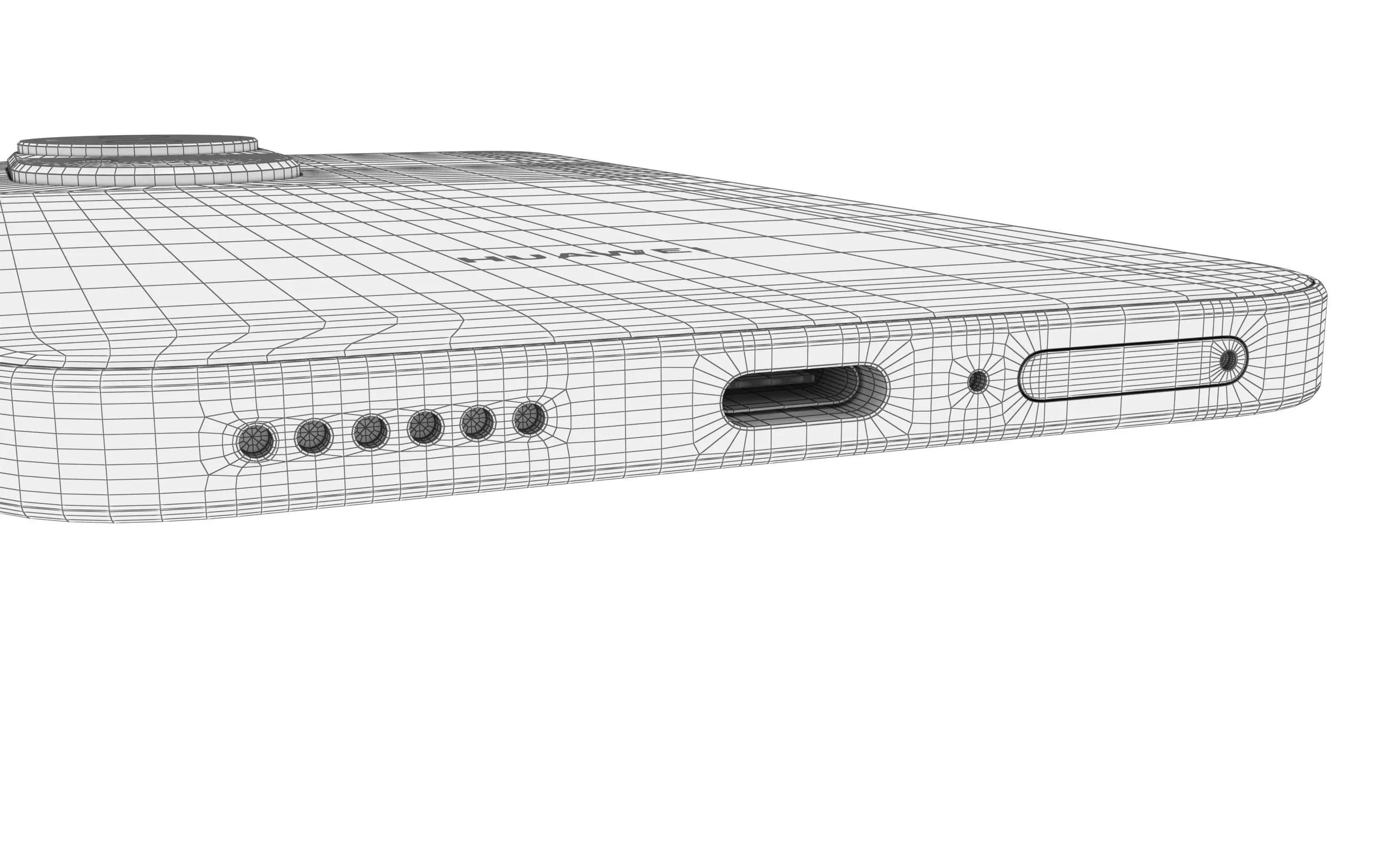 Huawei Nova 12 Blue High Poly 3D model_22