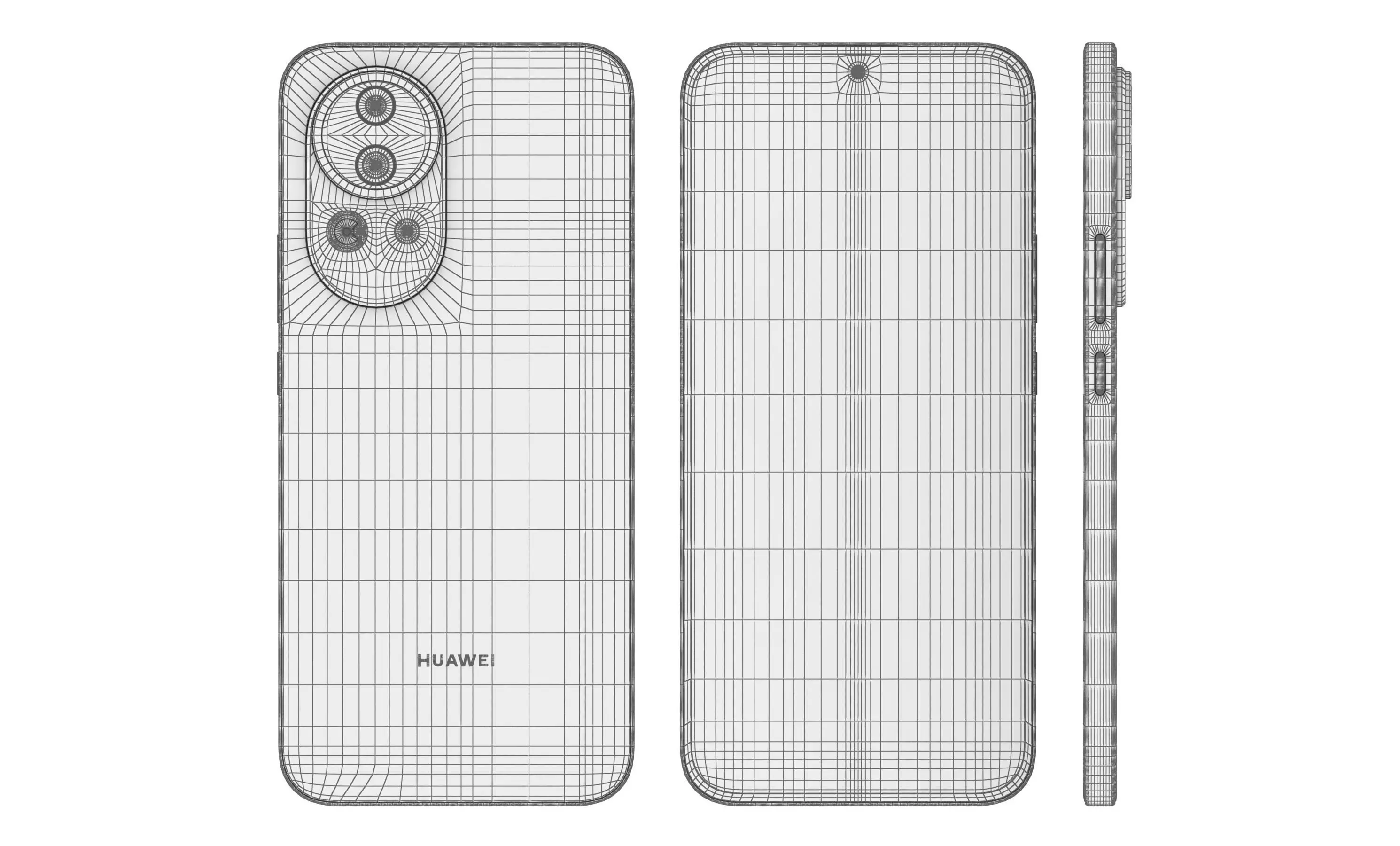 Huawei Nova 12 Blue High Poly 3D model_12