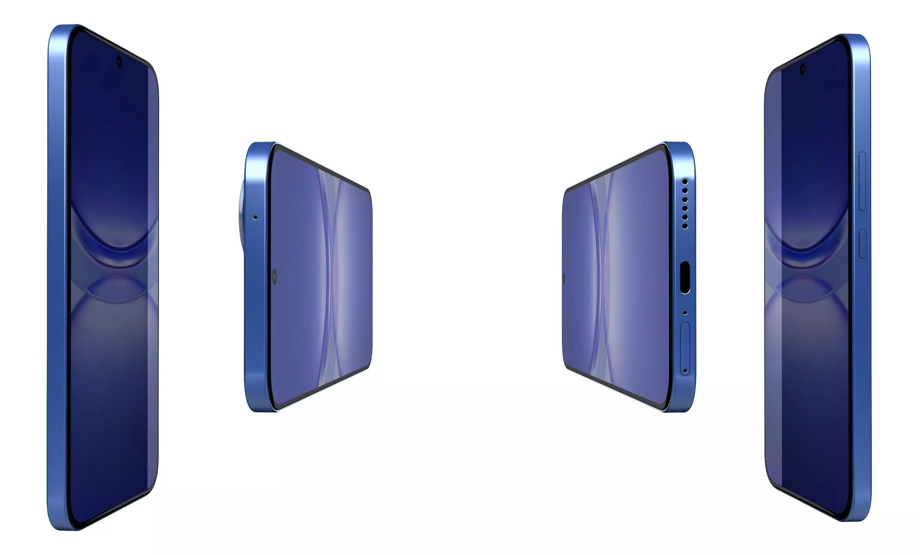 Huawei Nova 12 Blue High Poly 3D model_6