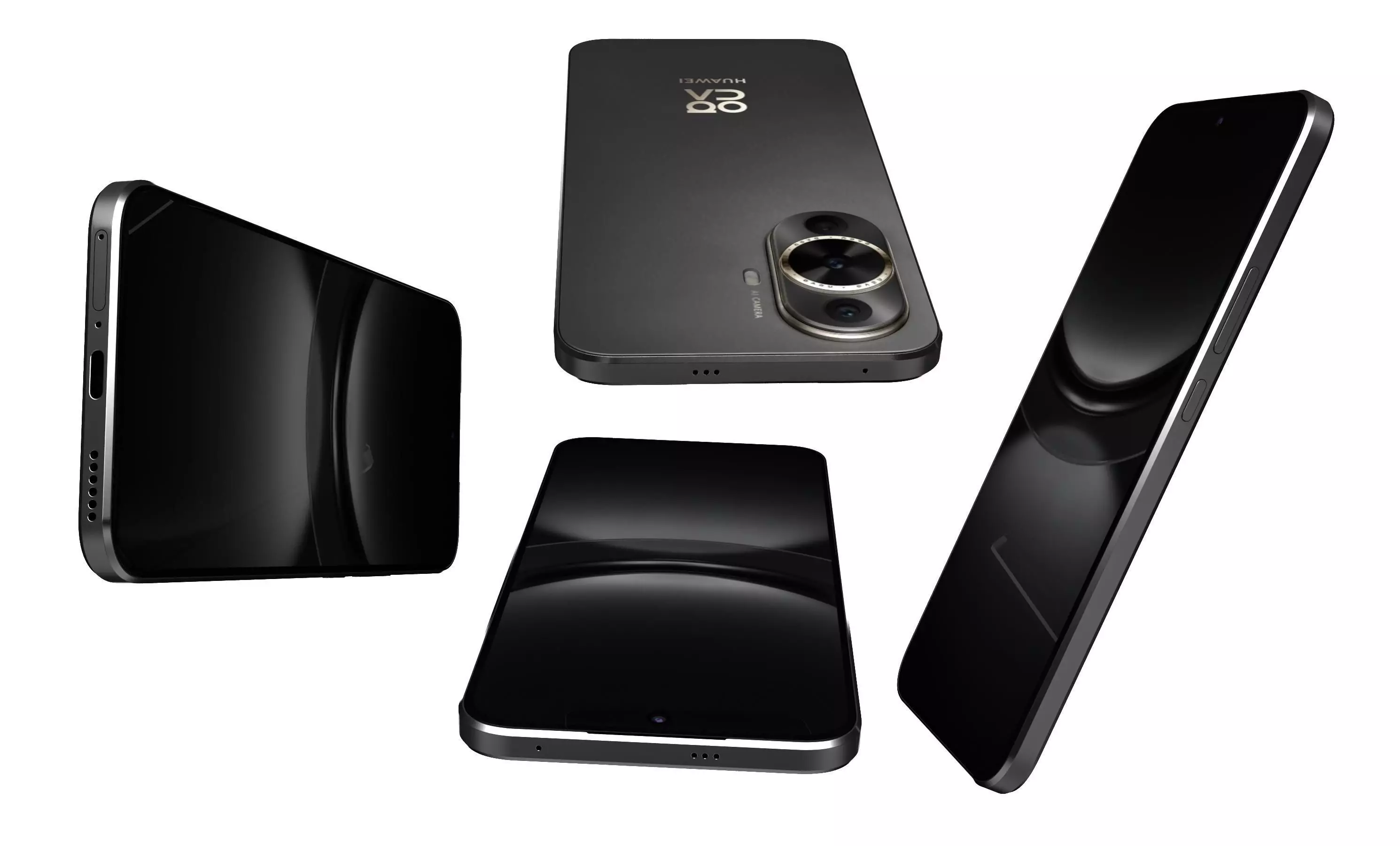 Huawei Nova 12 Lite Black High Poly 3D model_14