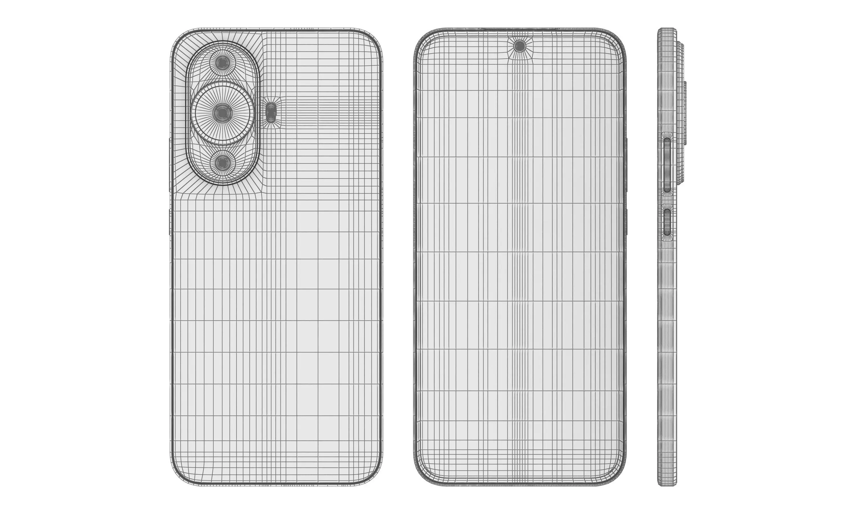 Huawei Nova 12 Lite Black High Poly 3D model_22