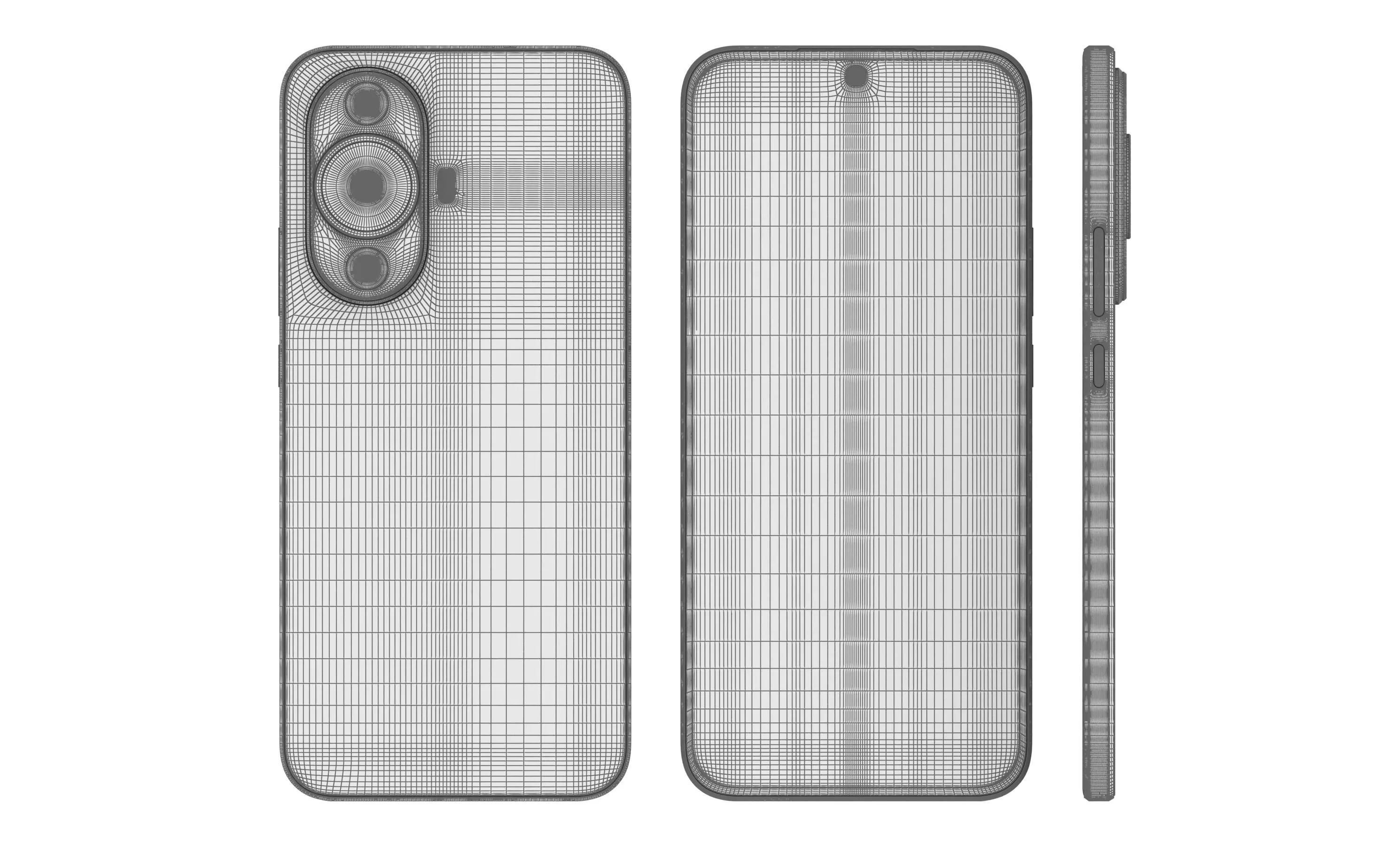 Huawei Nova 12 Lite Black High Poly 3D model_21