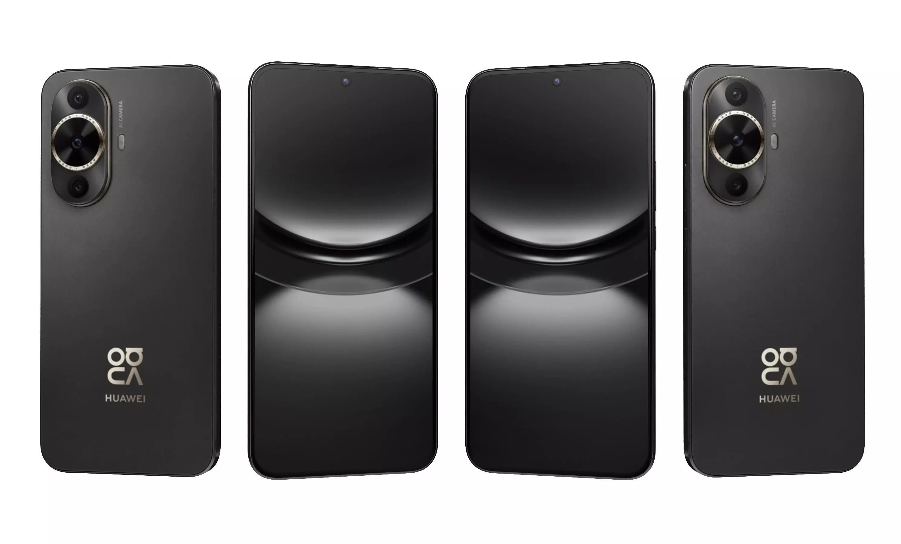 Huawei Nova 12 Lite Black High Poly 3D model_8