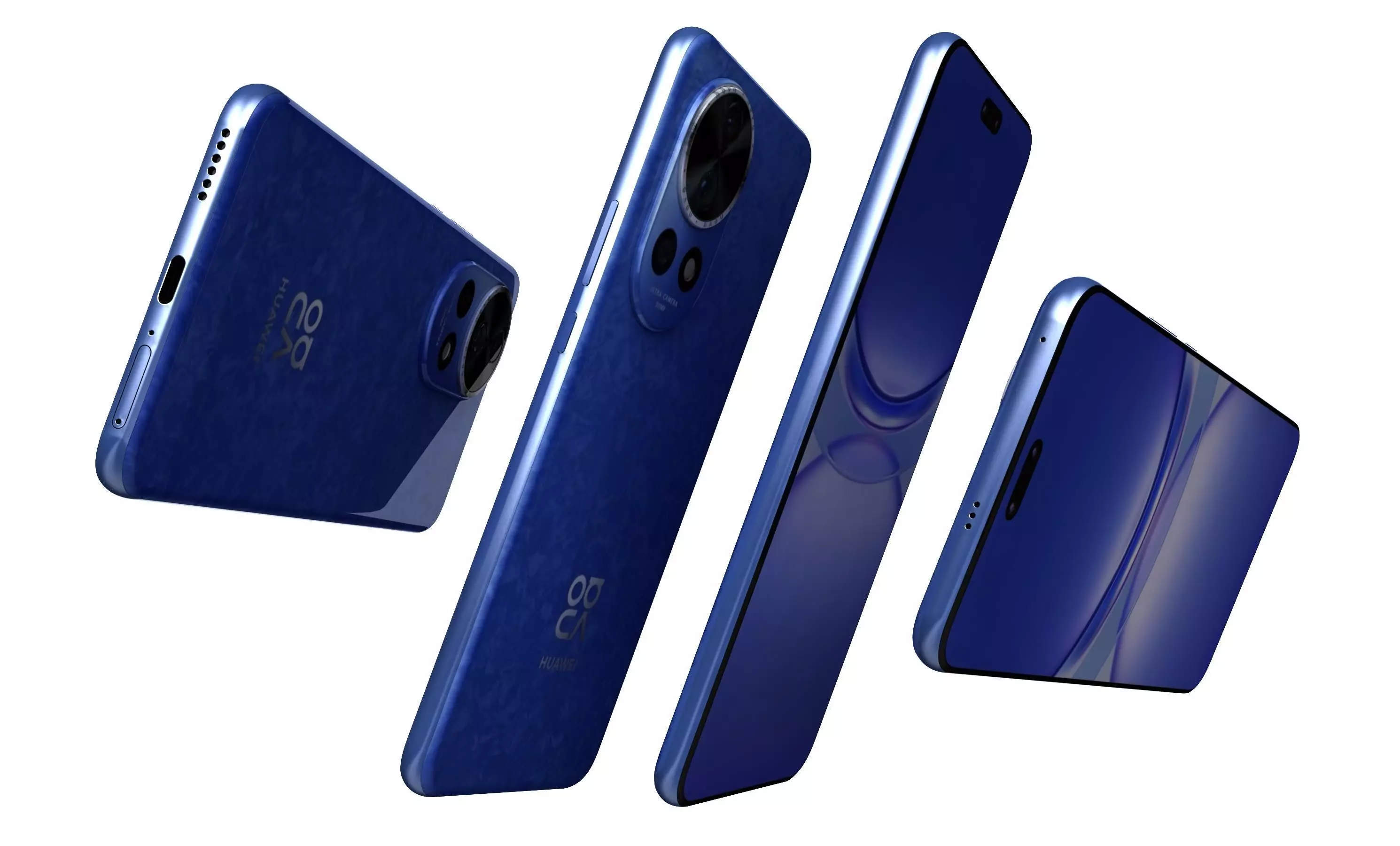 Huawei Nova 12 Pro Blue High Poly 3D model_15