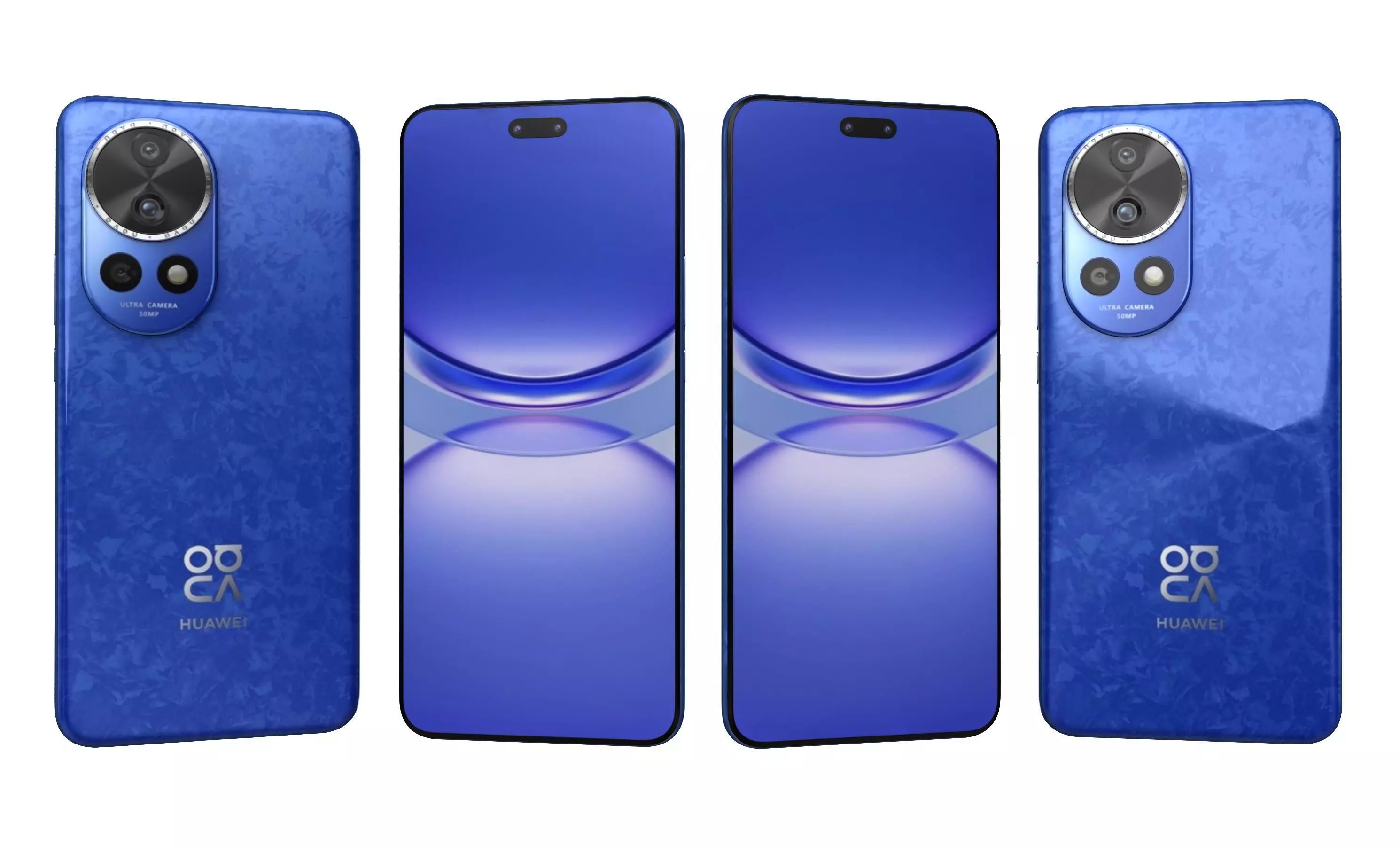 Huawei Nova 12 Pro Blue High Poly 3D model_0
