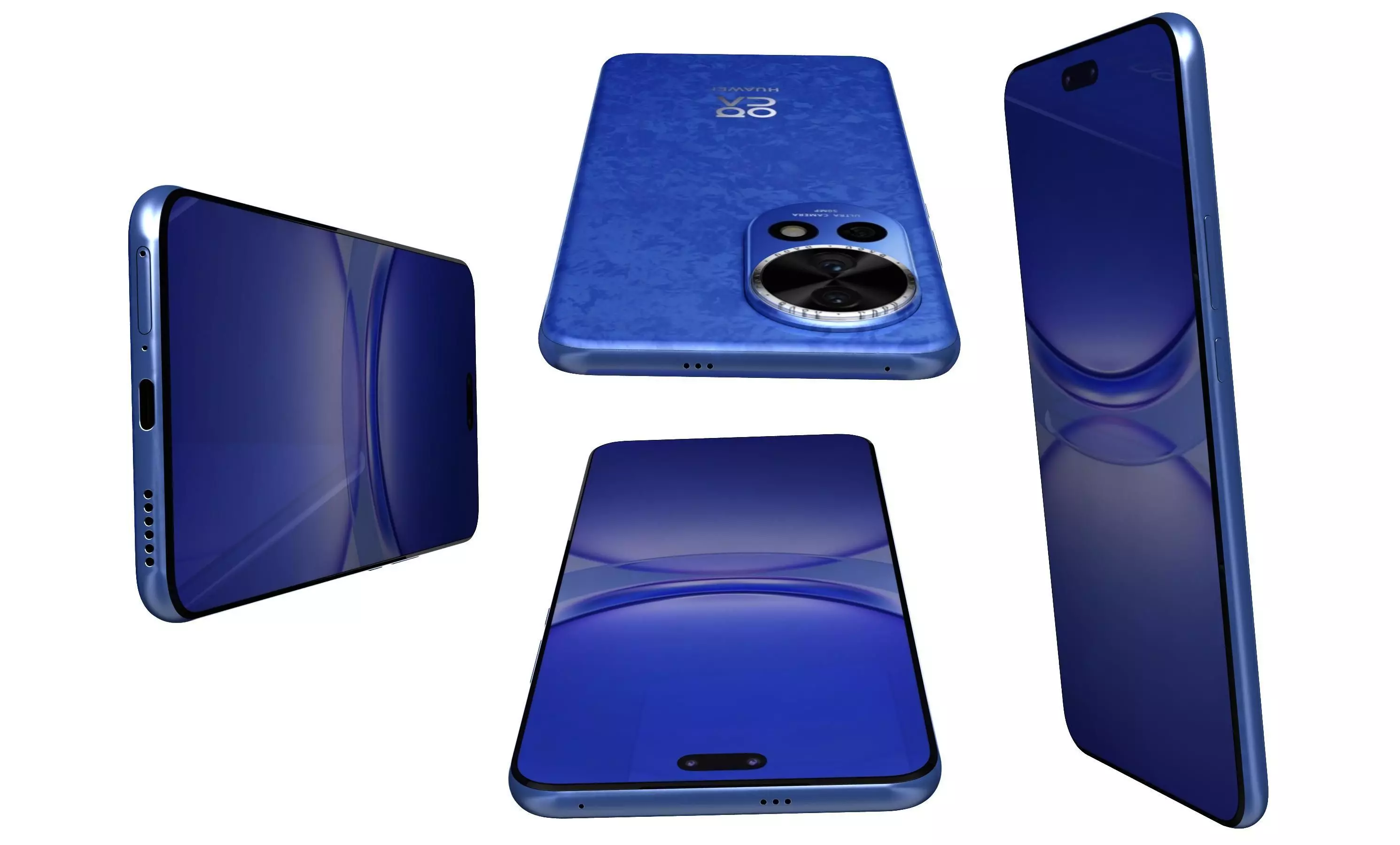 Huawei Nova 12 Pro Blue High Poly 3D model_12