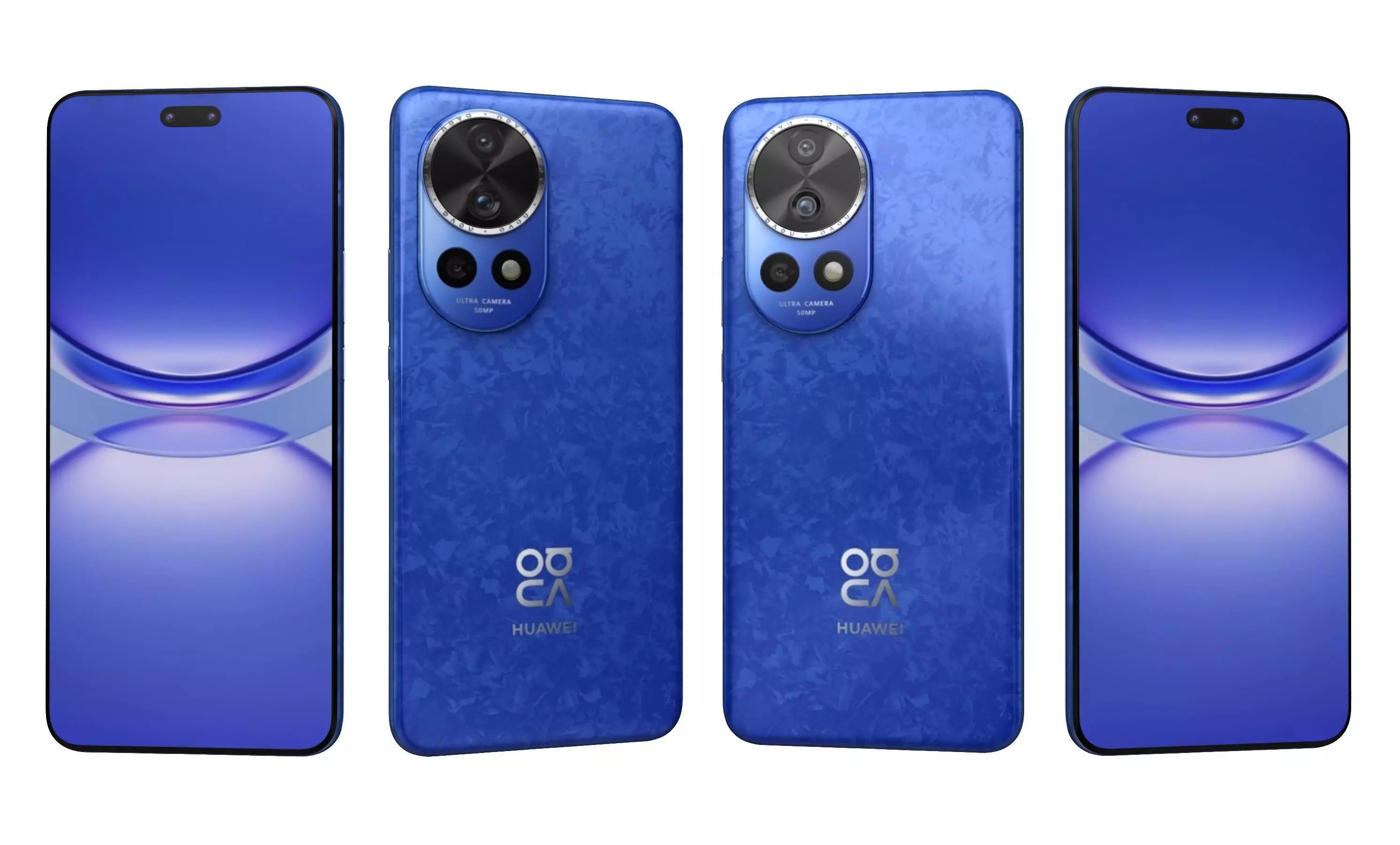 Huawei Nova 12 Pro Blue High Poly 3D model_4