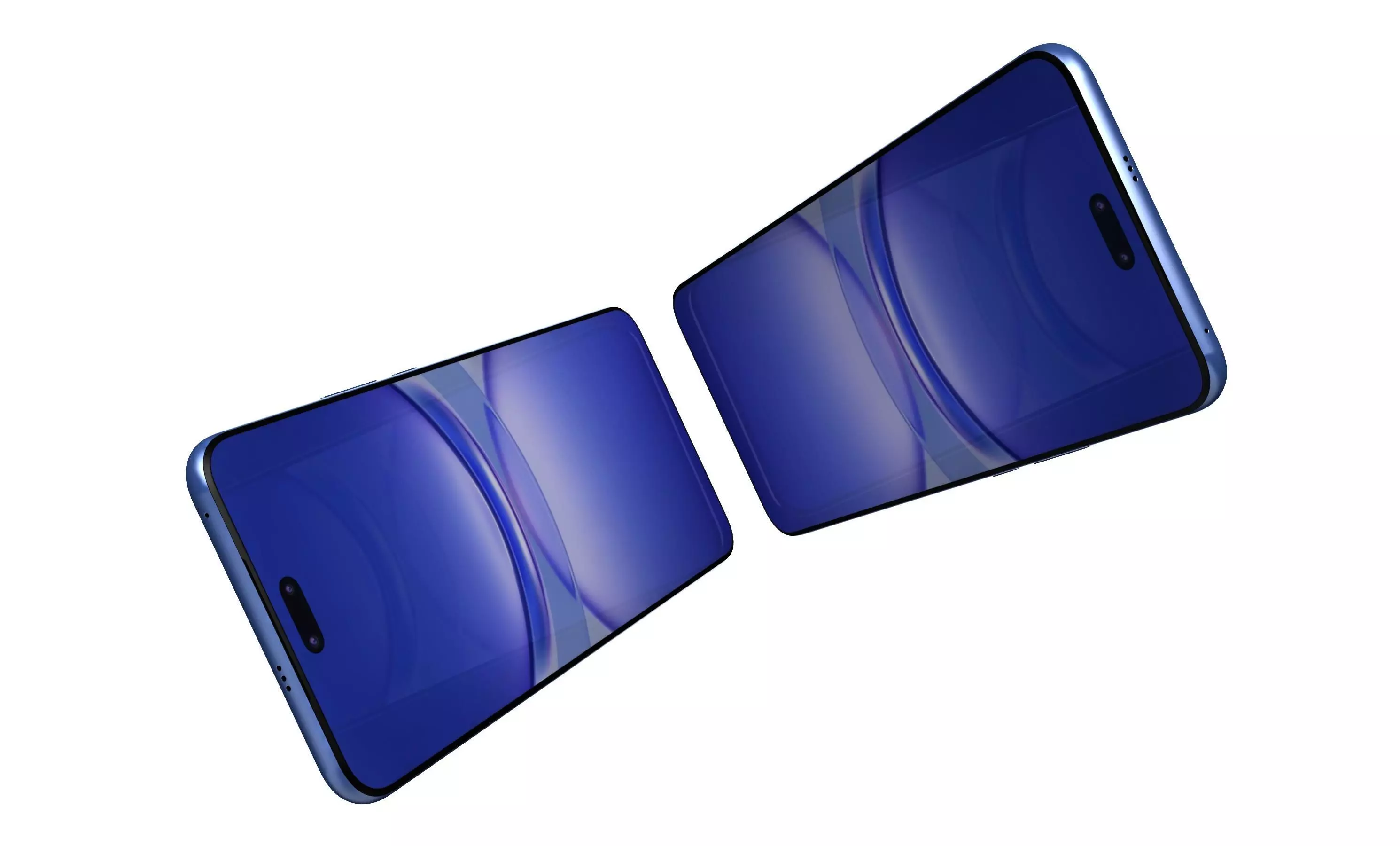 Huawei Nova 12 Pro Blue High Poly 3D model_1