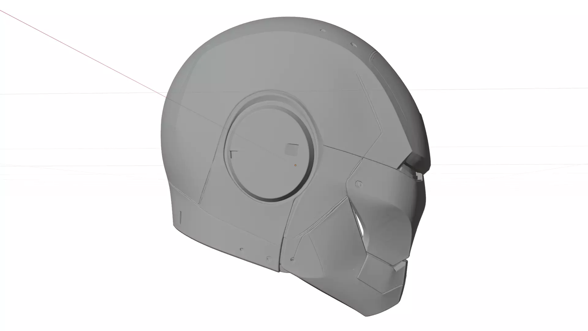 Iron Man Helmet - High-Poly 3D Printable Model 3D print model_10