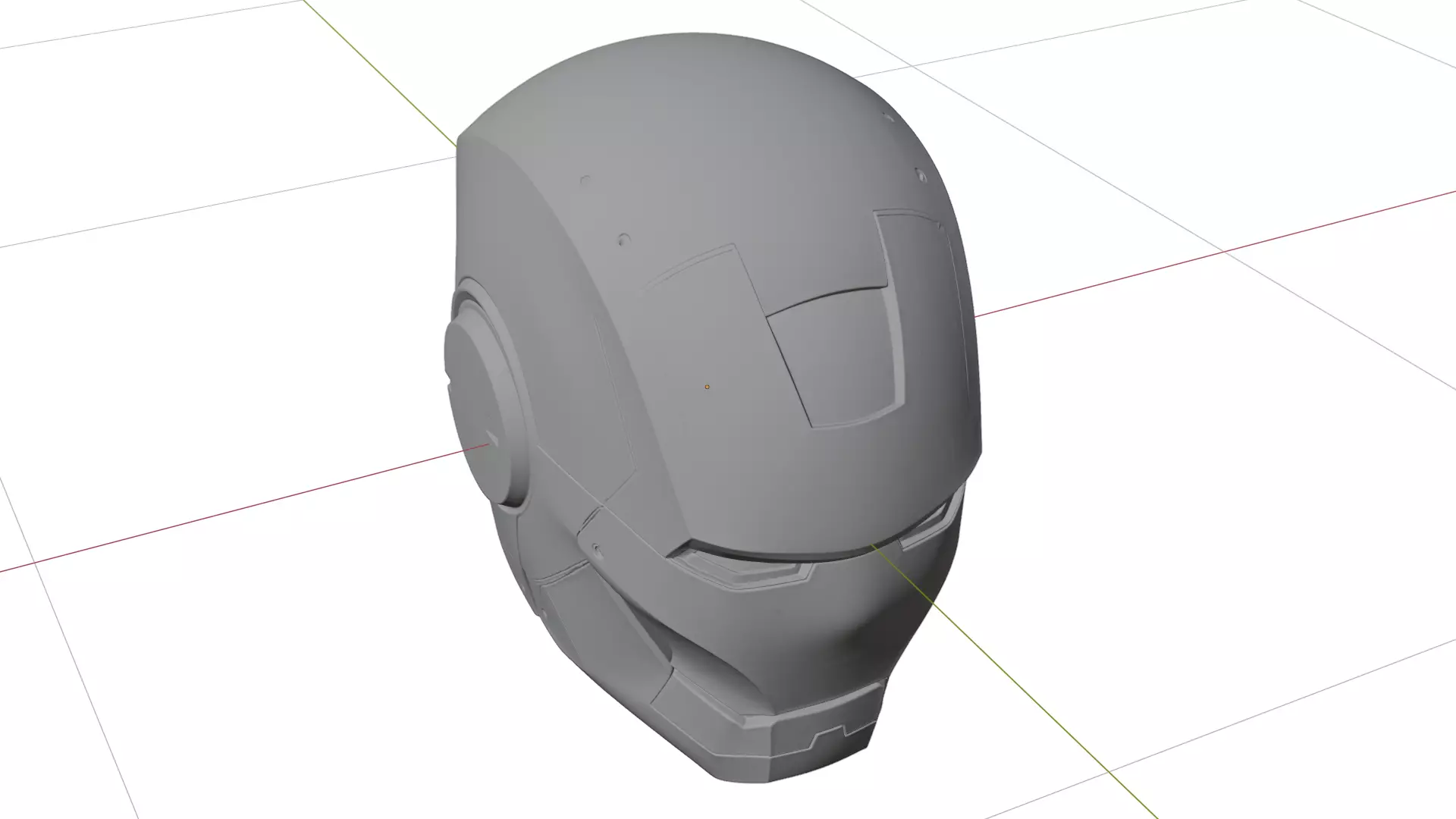 Iron Man Helmet - High-Poly 3D Printable Model 3D print model_11