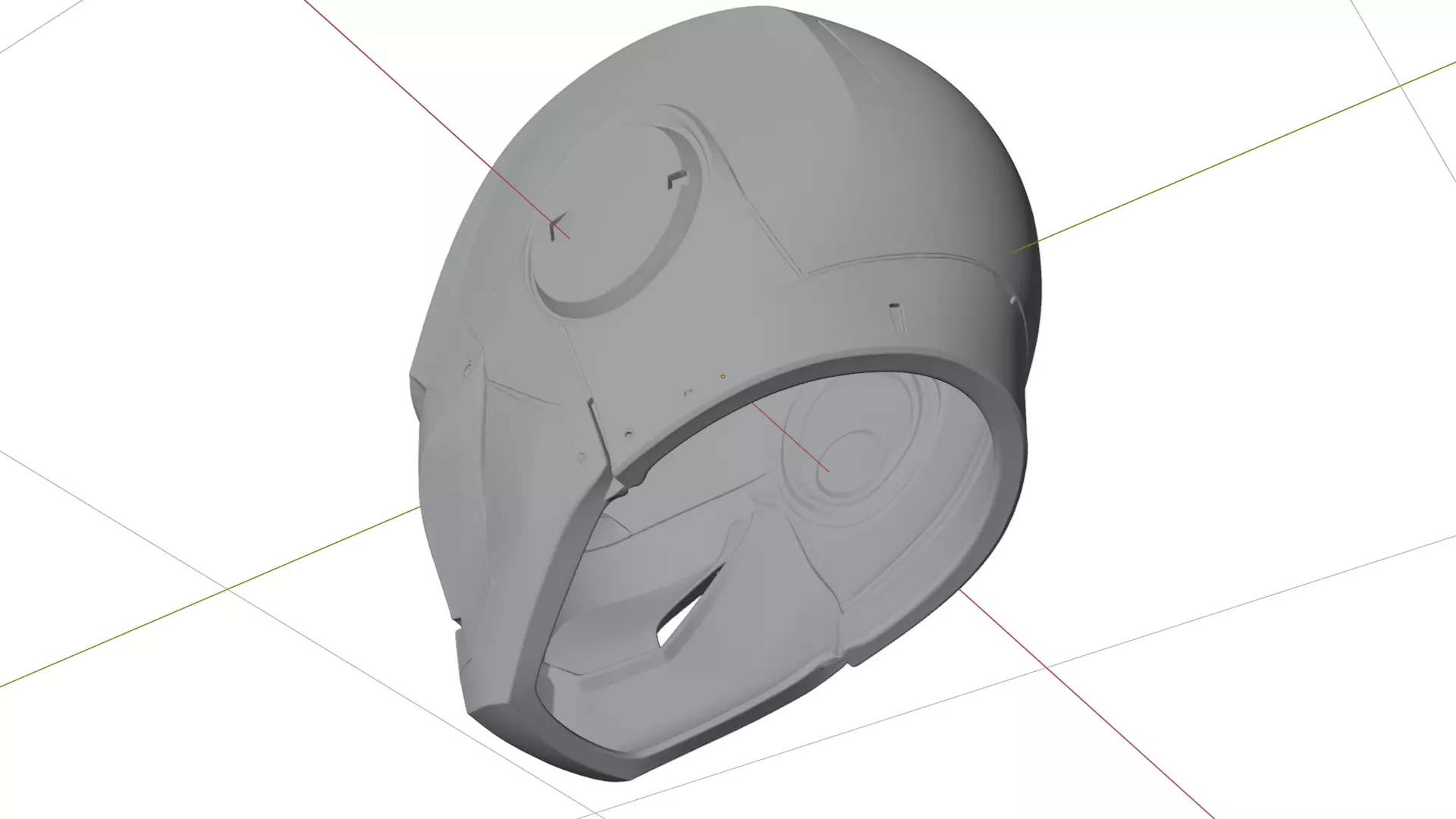 Iron Man Helmet - High-Poly 3D Printable Model 3D print model_12